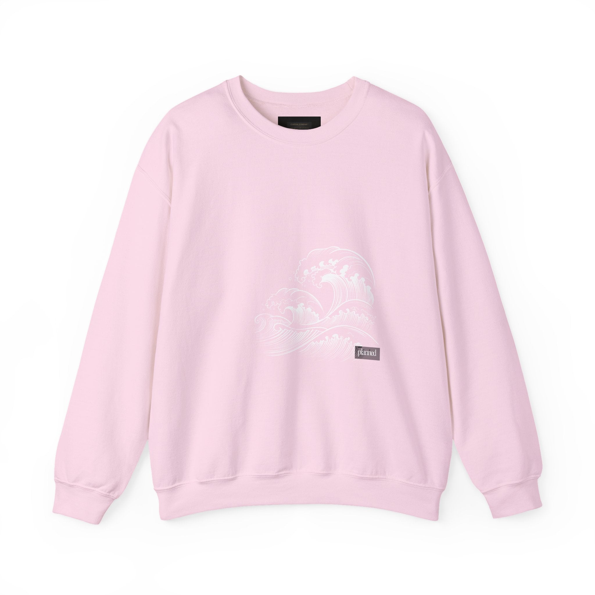 Classic White Crewneck Sweatshirt — Minimal Casual Pullover