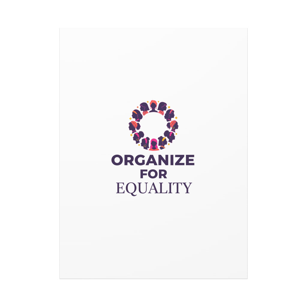 Organize for Equality Canvas | IWD Feminist Slogan, Empowerment Typography