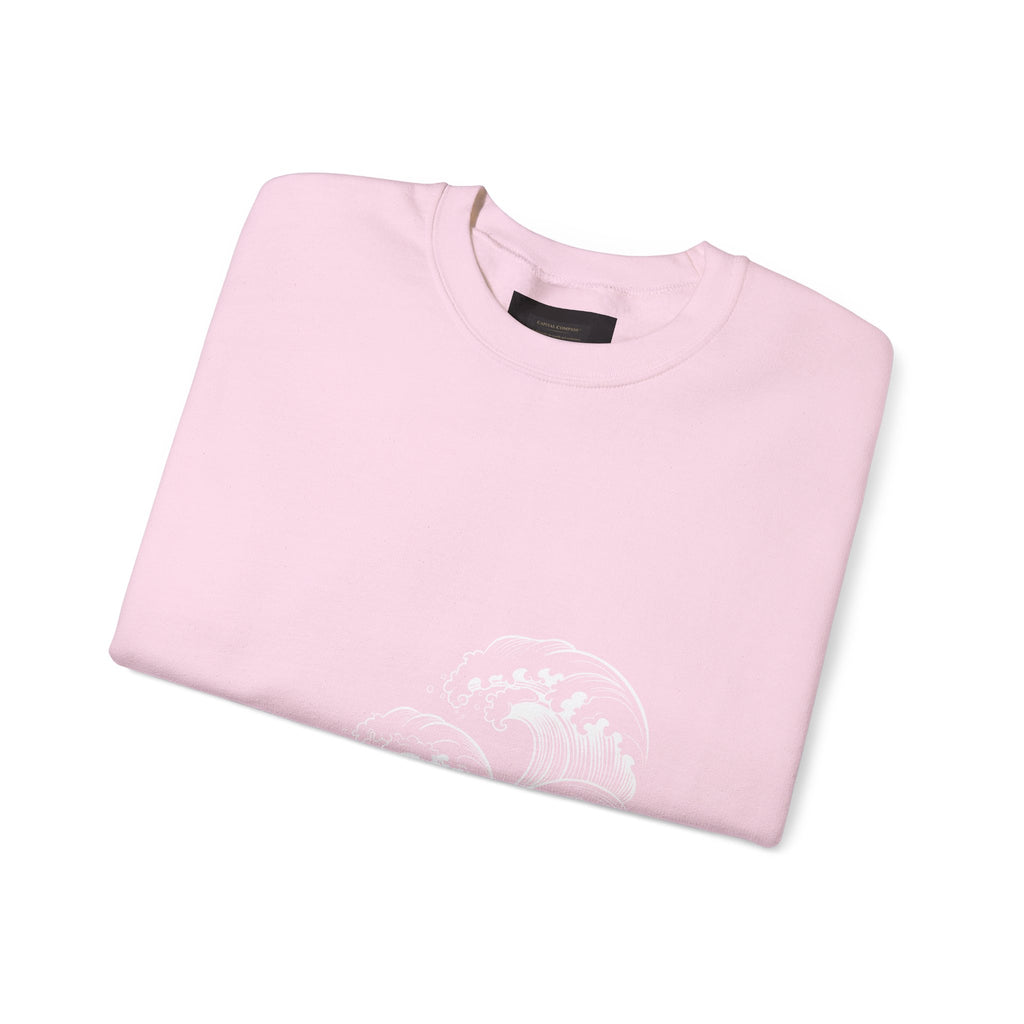 Classic White Crewneck Sweatshirt — Minimal Casual Pullover