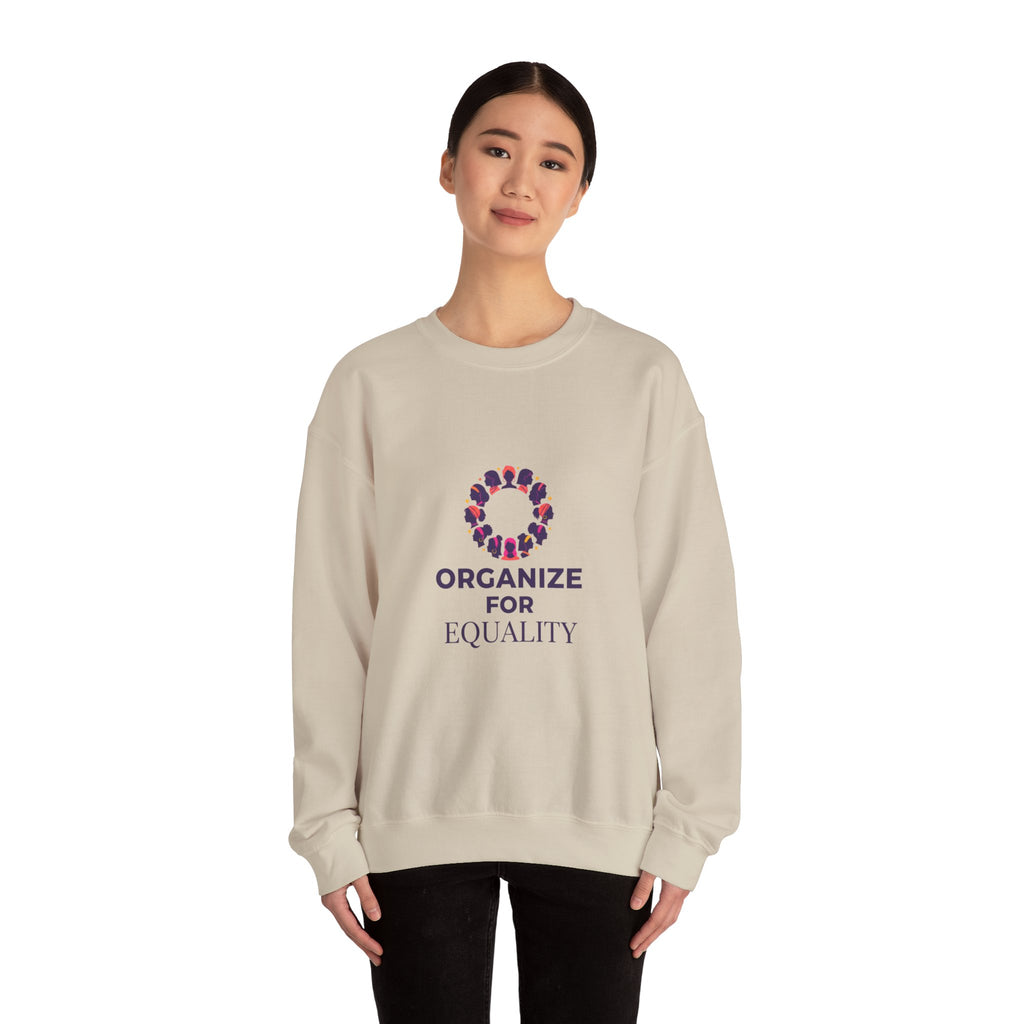 Organize for Equality Sweatshirt | International Women's Day, IWD typography