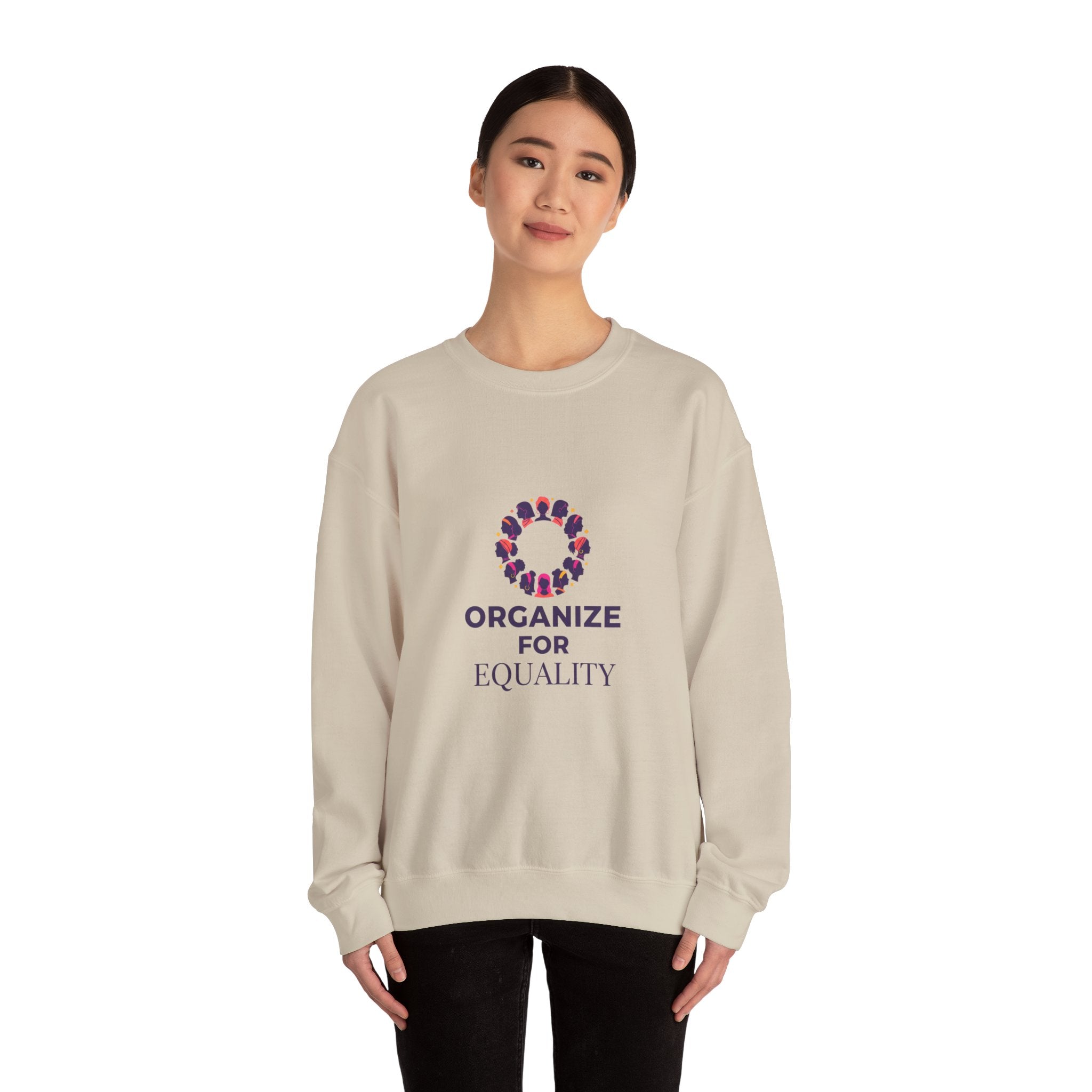 Organize for Equality Sweatshirt | International Women's Day, IWD typography