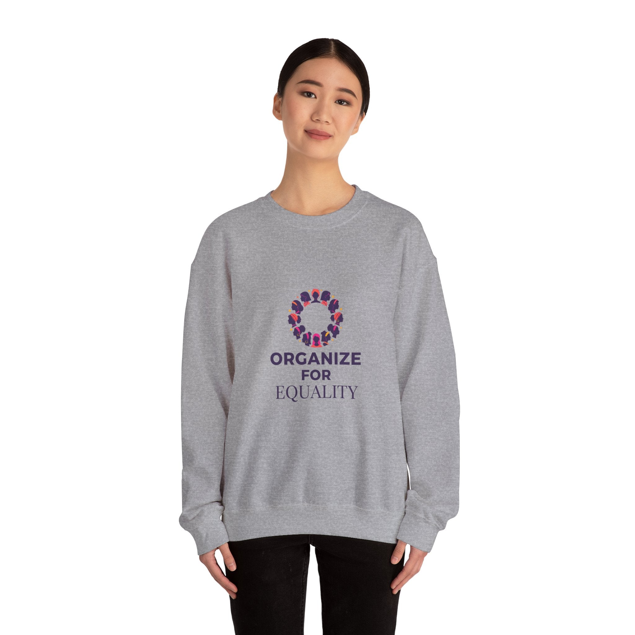 Organize for Equality Sweatshirt | International Women's Day, IWD typography