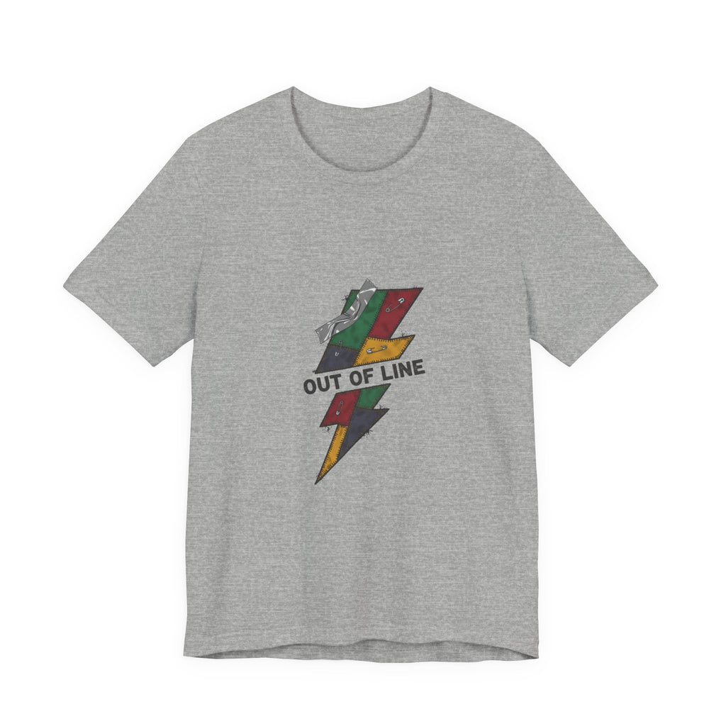 Out of Line Lightning Bolt Tee | grunge shirt, plaid comeback
