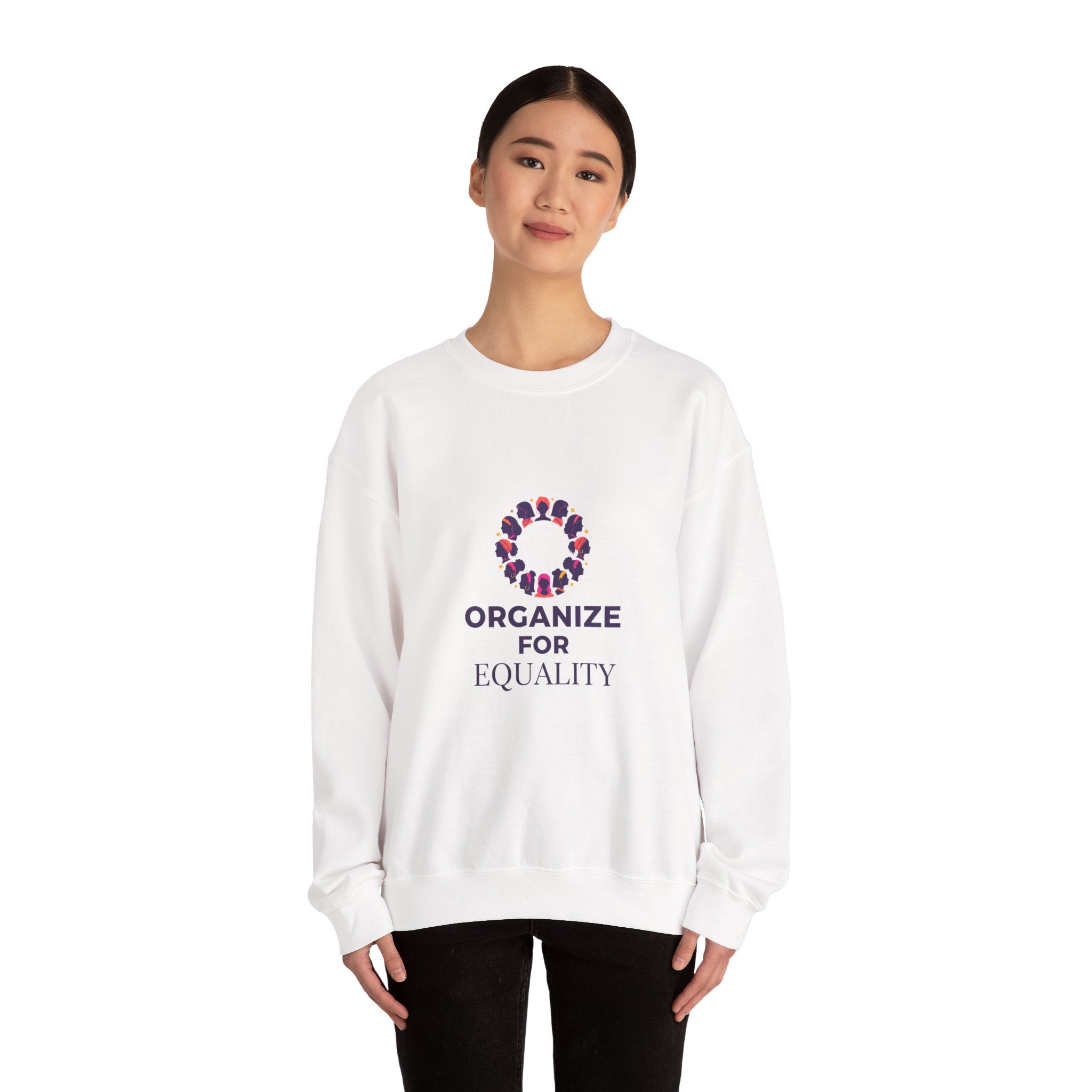 Organize for Equality Sweatshirt | International Women's Day, IWD typography