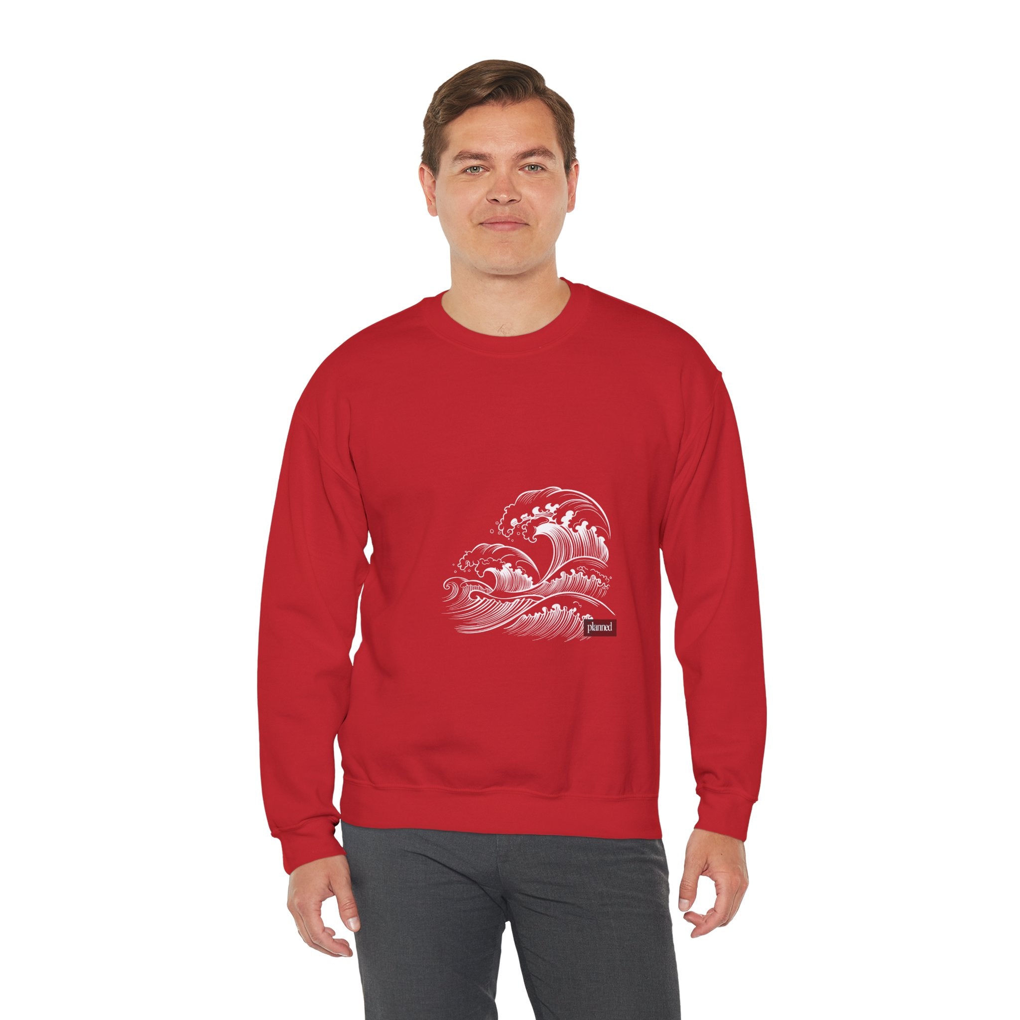 Classic White Crewneck Sweatshirt — Minimal Casual Pullover