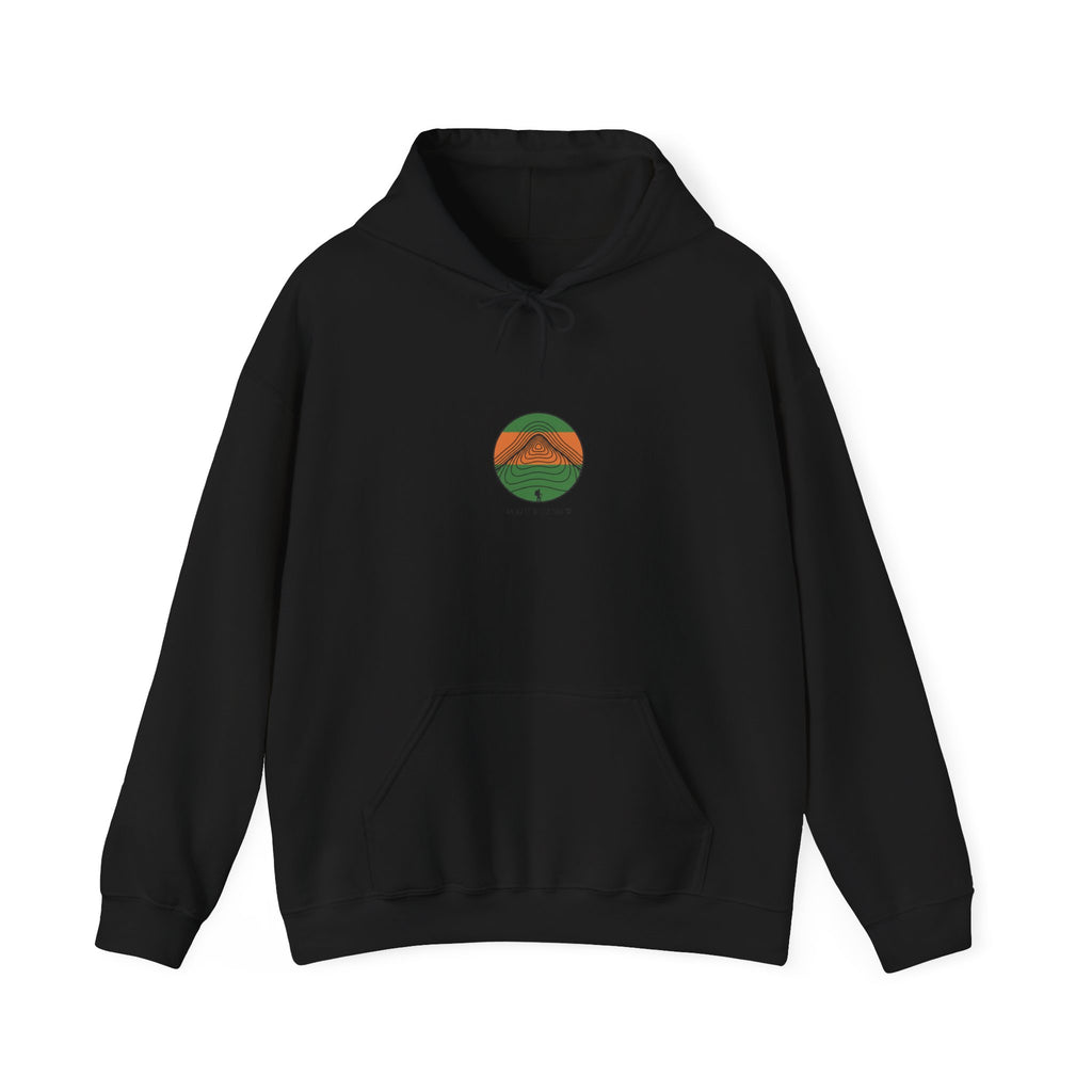 Topographic Contour Circle Hoodie | topo apparel, contour line design