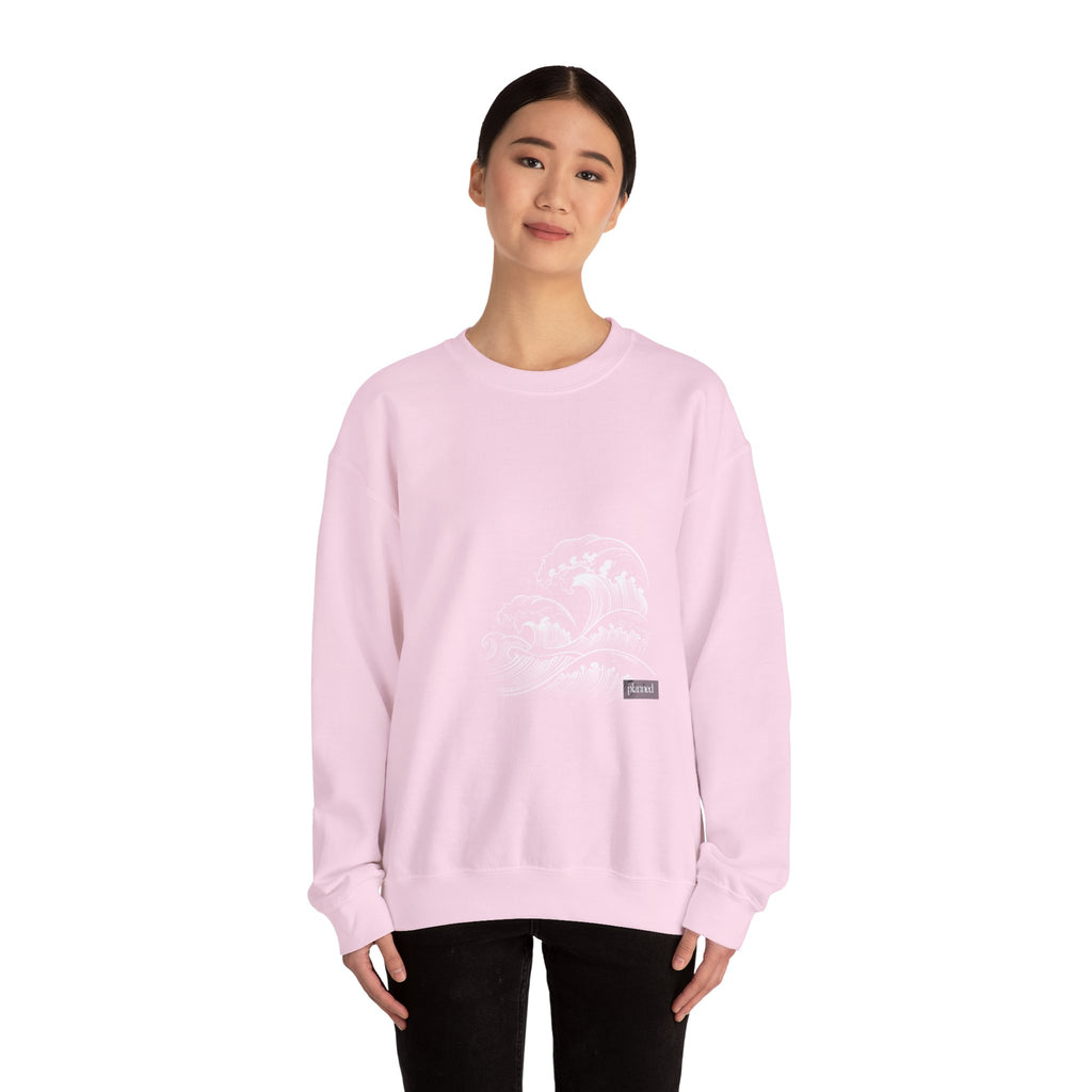 Classic White Crewneck Sweatshirt — Minimal Casual Pullover