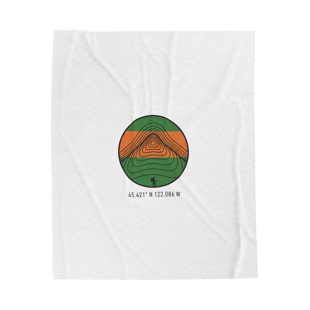 Topographic Contour Circle Blanket | topo map print, contour line design