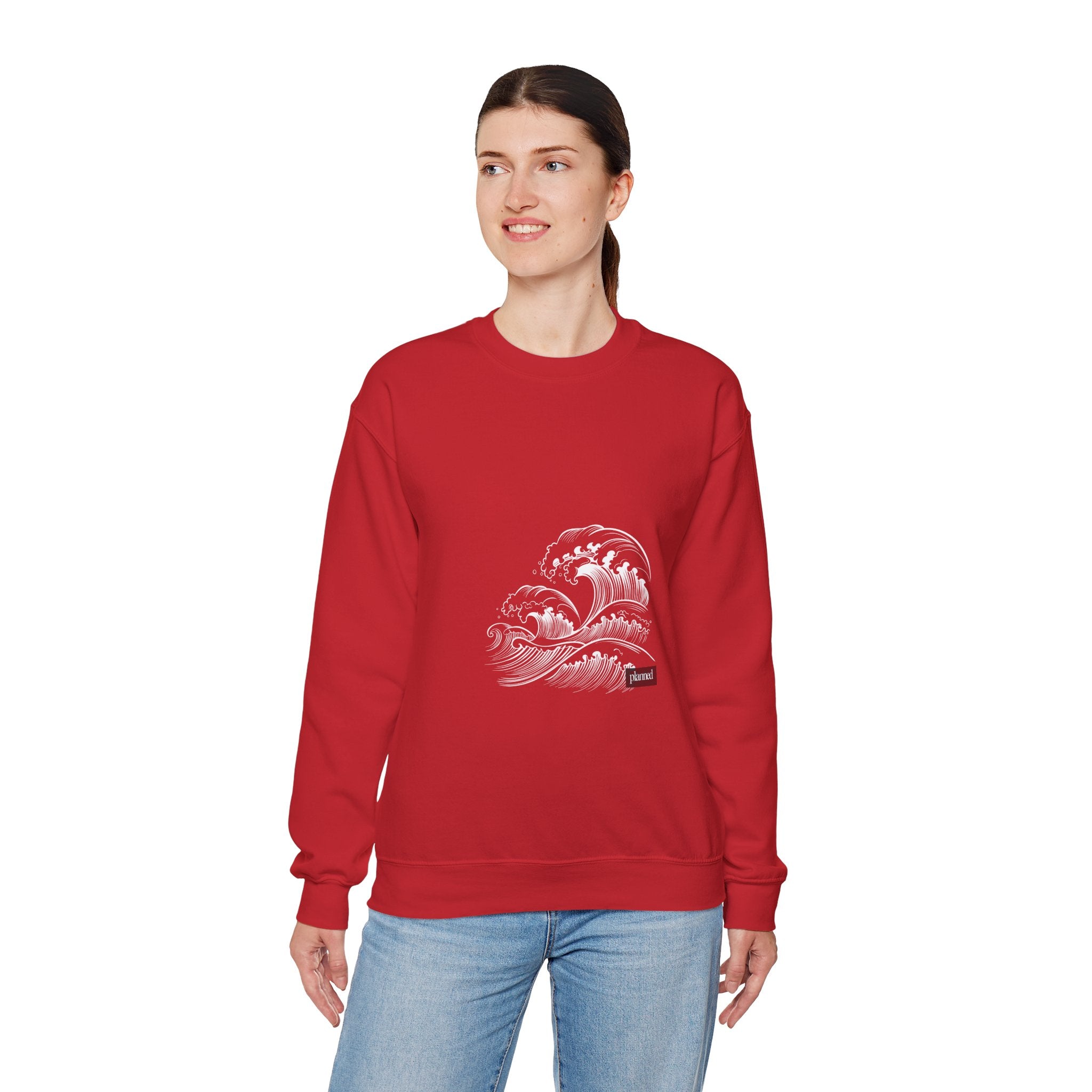 Classic White Crewneck Sweatshirt — Minimal Casual Pullover