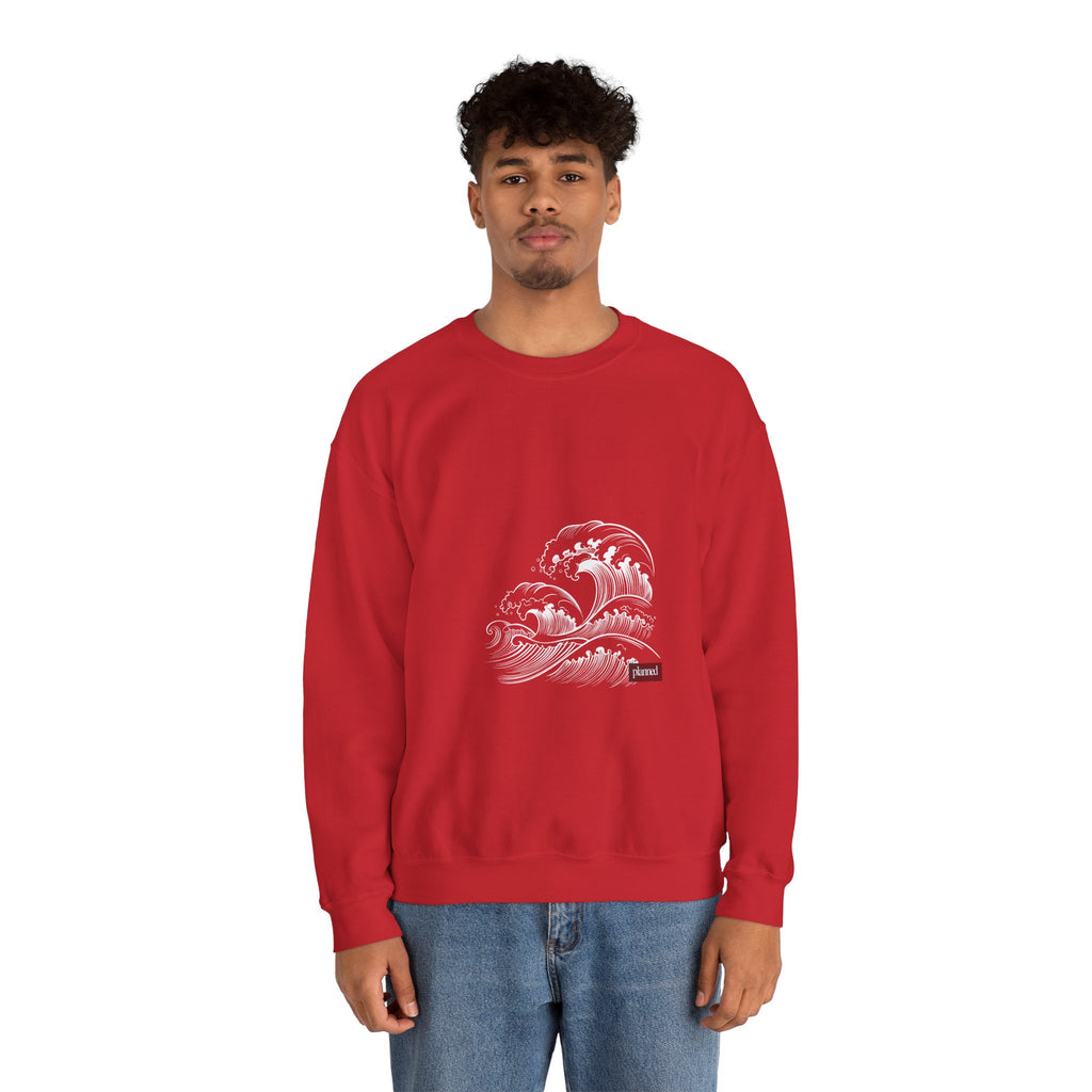Classic White Crewneck Sweatshirt — Minimal Casual Pullover