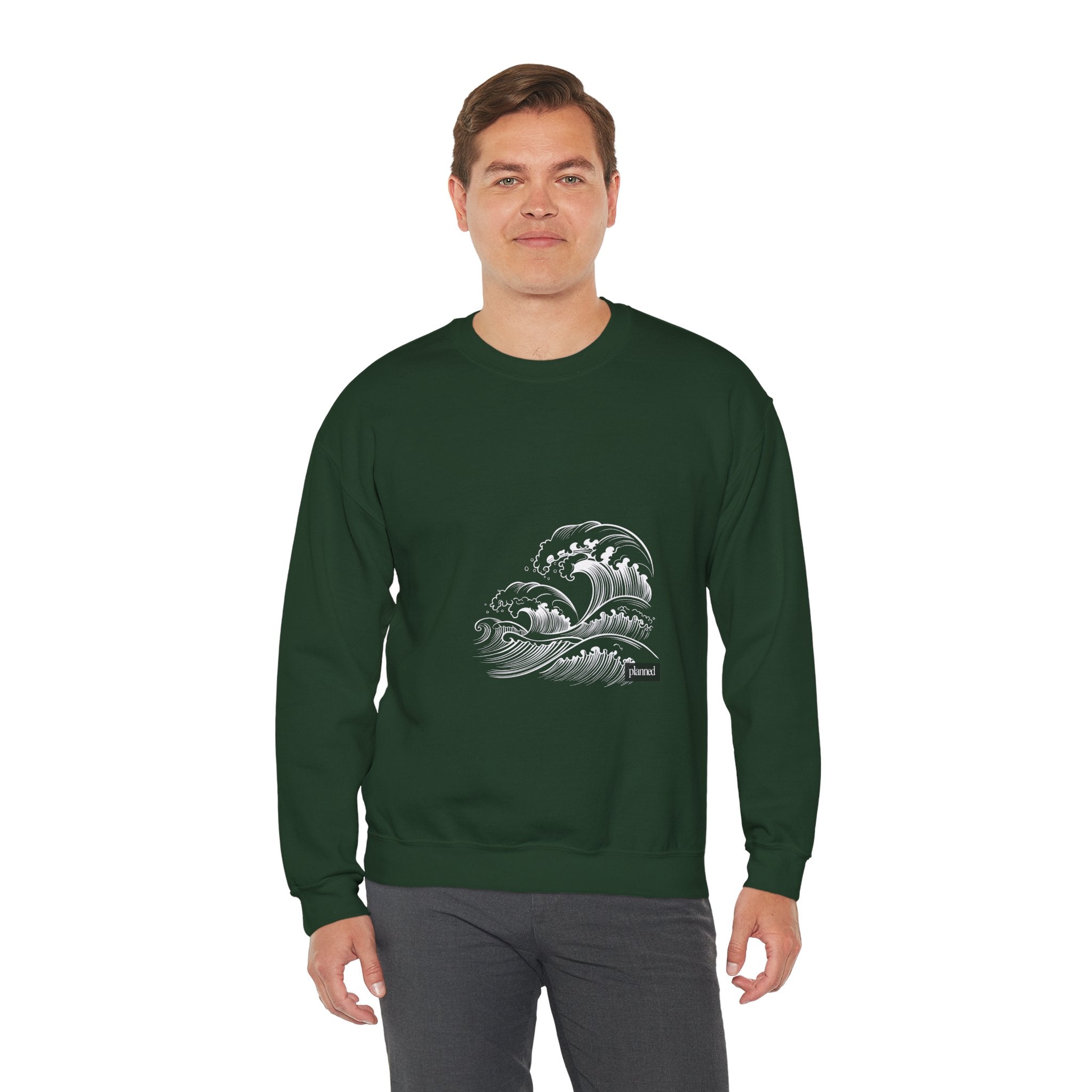 Classic White Crewneck Sweatshirt — Minimal Casual Pullover