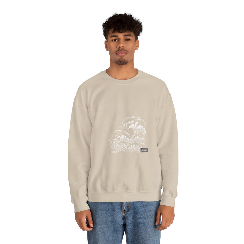 Classic White Crewneck Sweatshirt — Minimal Casual Pullover