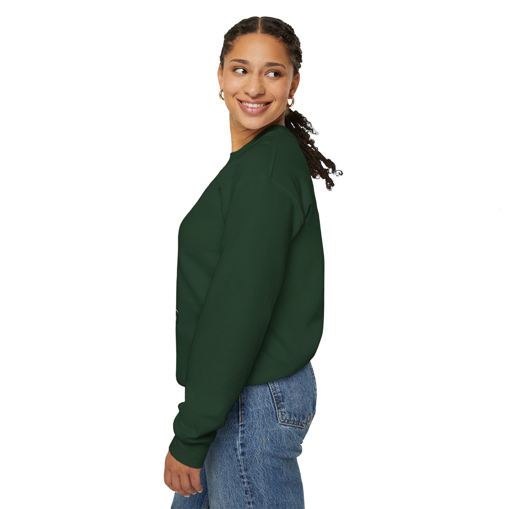 Classic White Crewneck Sweatshirt — Minimal Casual Pullover