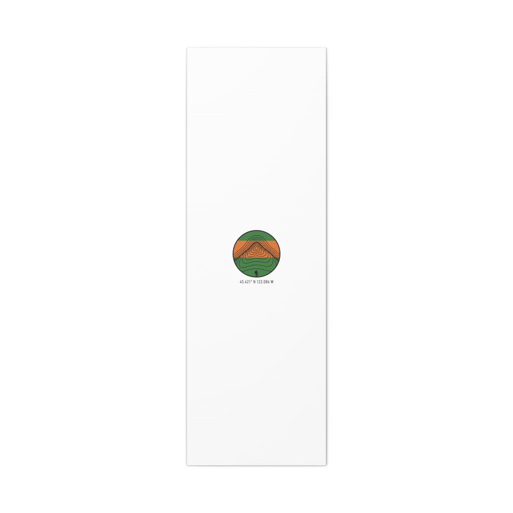 Topographic Contour Mountain Canvas | Topo Map Print, Terrain Wall Art