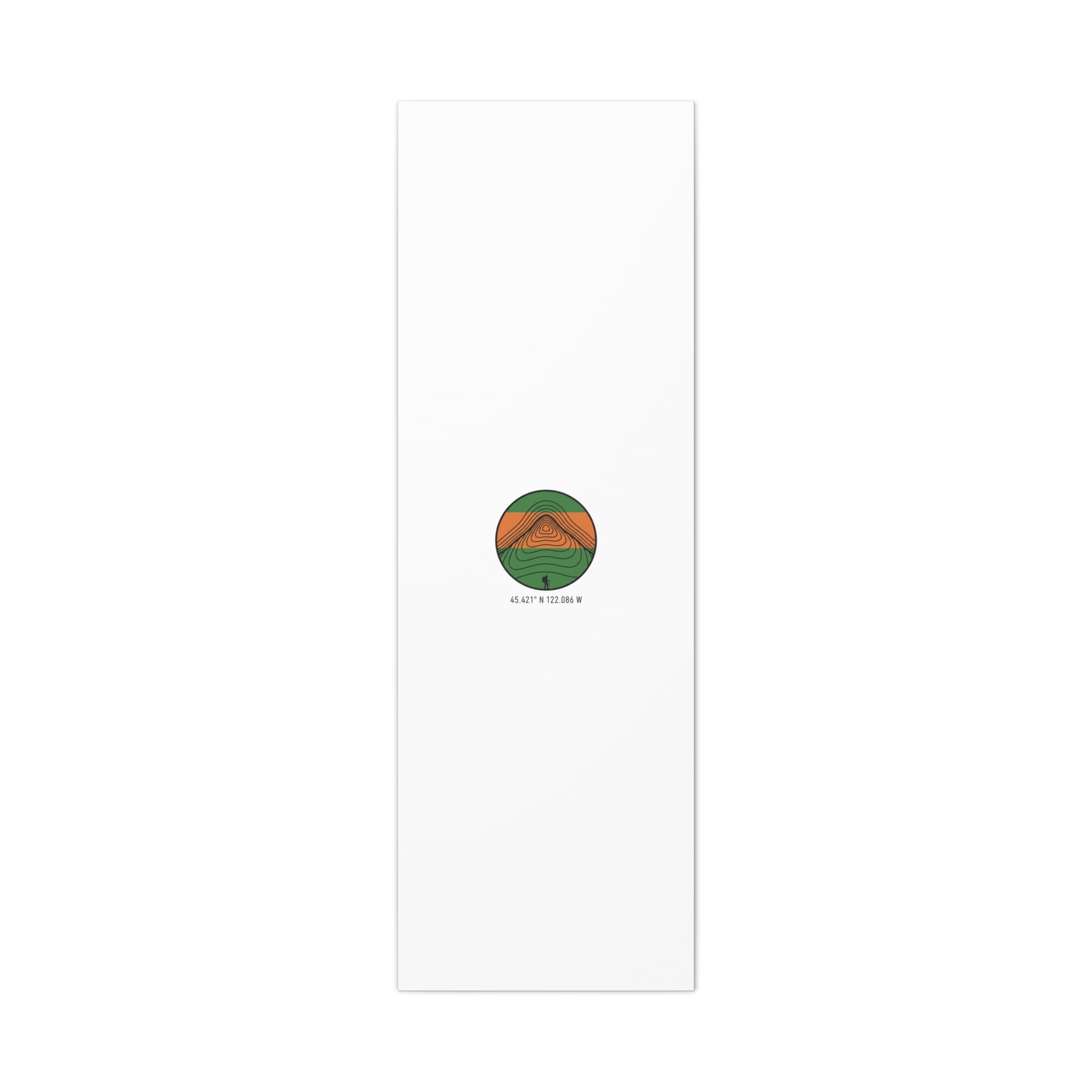 Topographic Contour Mountain Canvas | Topo Map Print, Terrain Wall Art