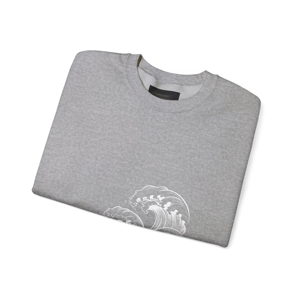 Classic White Crewneck Sweatshirt — Minimal Casual Pullover