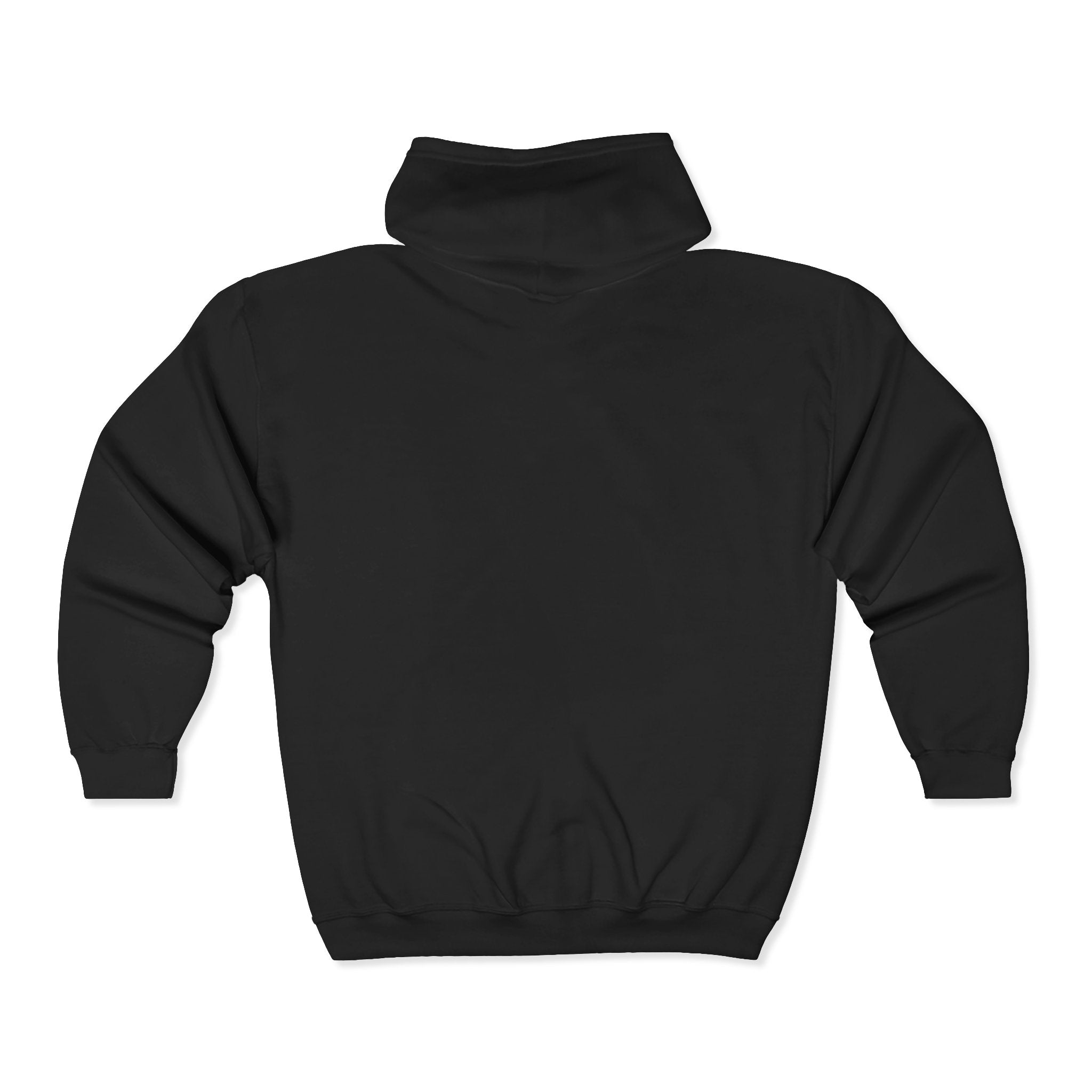 Zip Hoodie — Classic Full-Zip Hooded Sweatshirt (Blank White)
