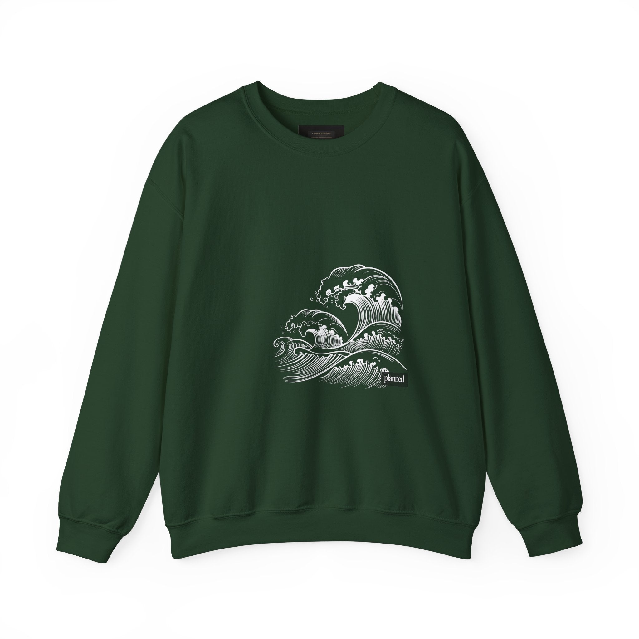 Classic White Crewneck Sweatshirt — Minimal Casual Pullover