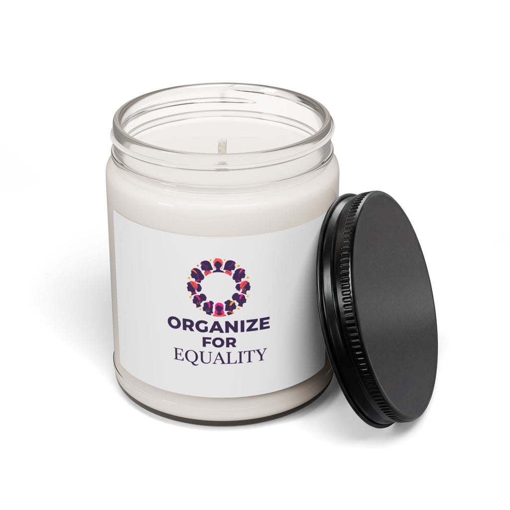 Organize for Equality Candle | IWD feminist slogan soy candle