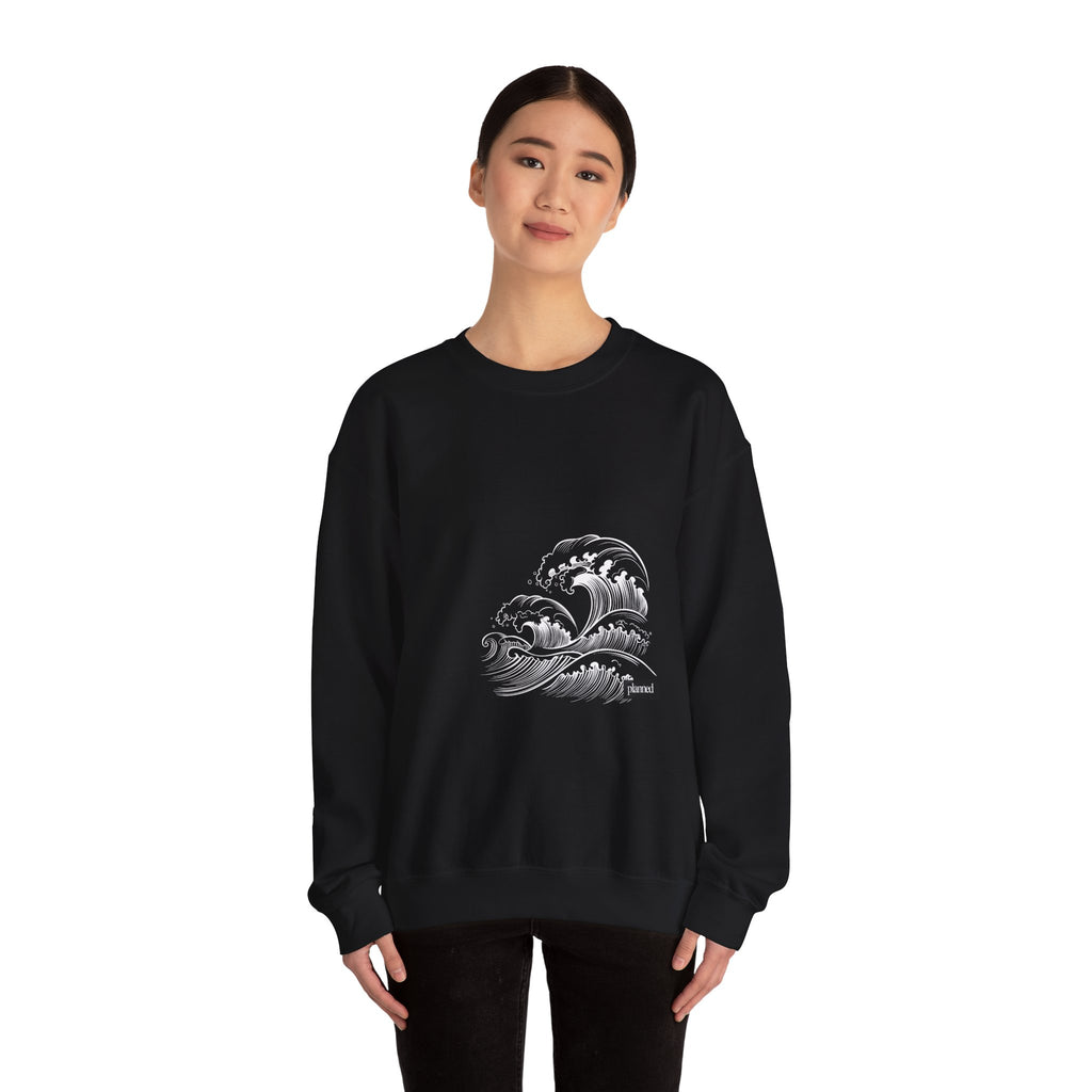 Classic White Crewneck Sweatshirt — Minimal Casual Pullover