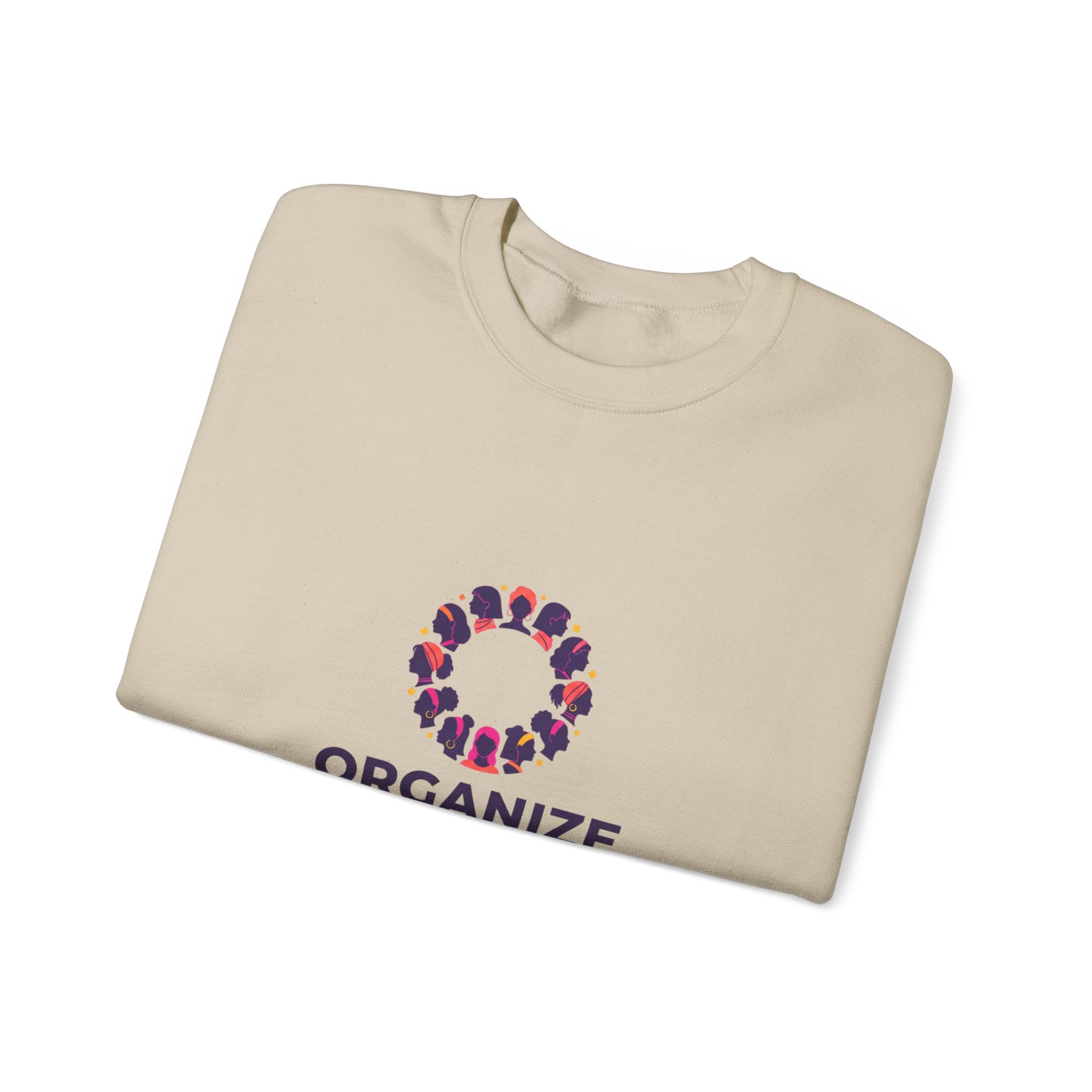 Organize for Equality Sweatshirt | International Women's Day, IWD typography