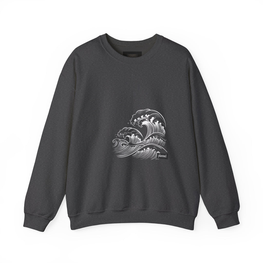 Classic White Crewneck Sweatshirt — Minimal Casual Pullover