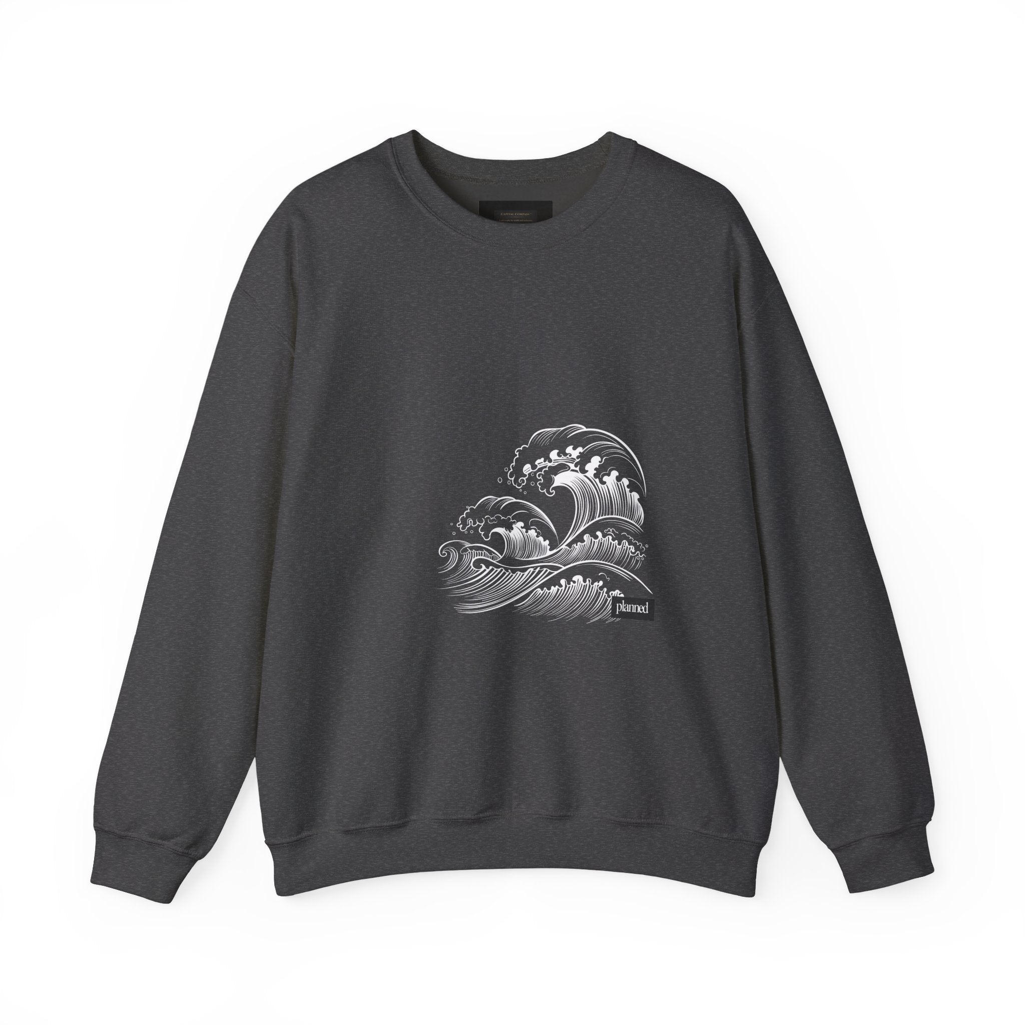 Classic White Crewneck Sweatshirt — Minimal Casual Pullover