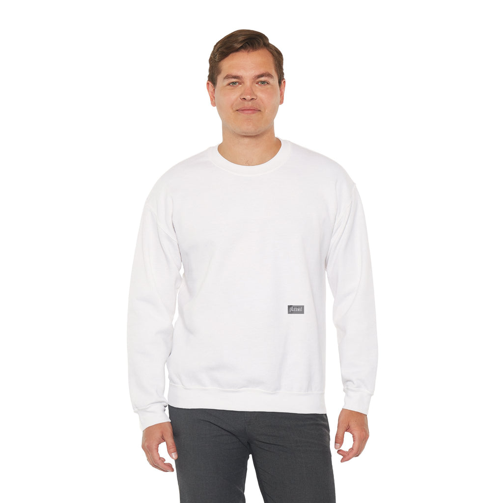 Classic White Crewneck Sweatshirt — Minimal Casual Pullover