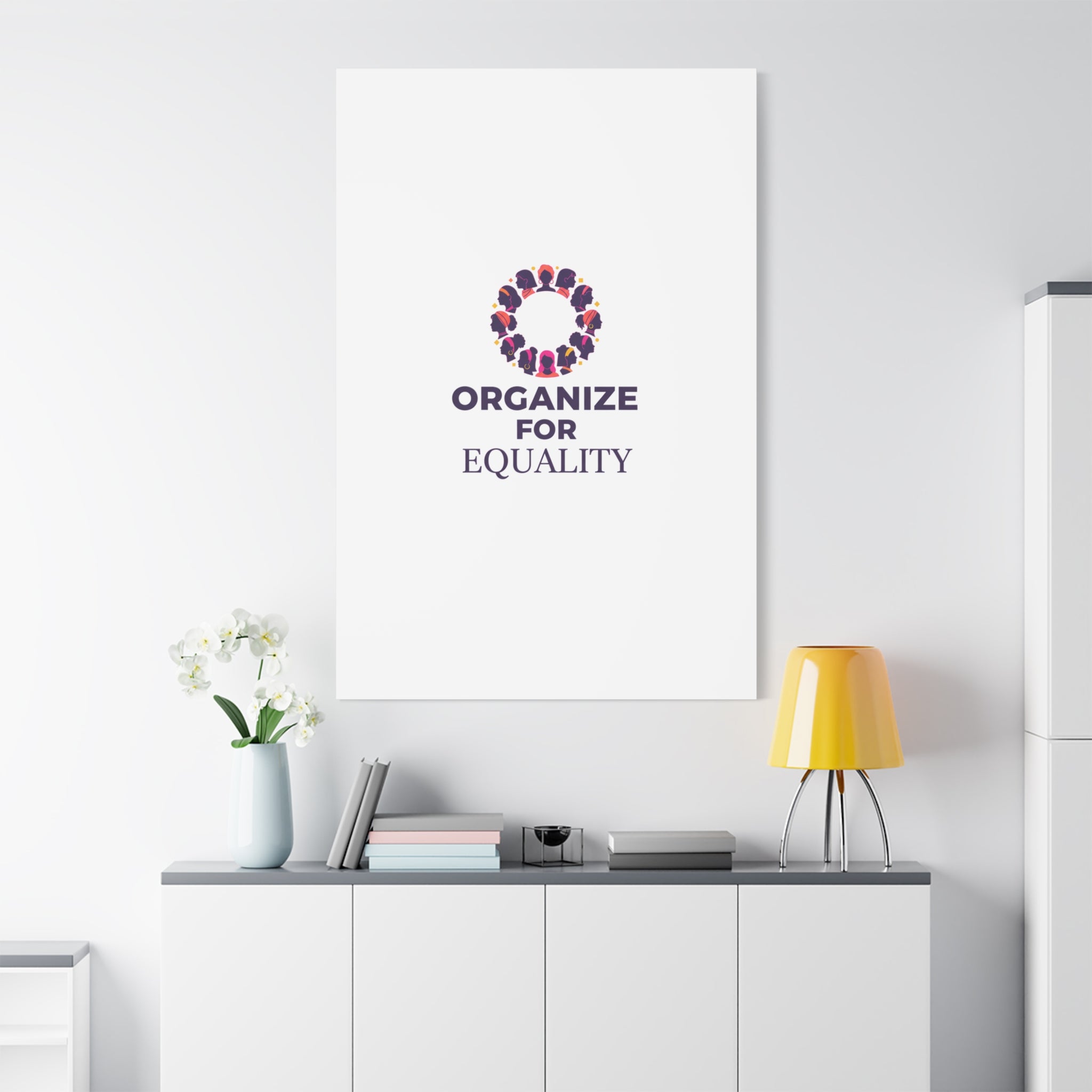 Organize for Equality Canvas | IWD Feminist Slogan, Empowerment Typography