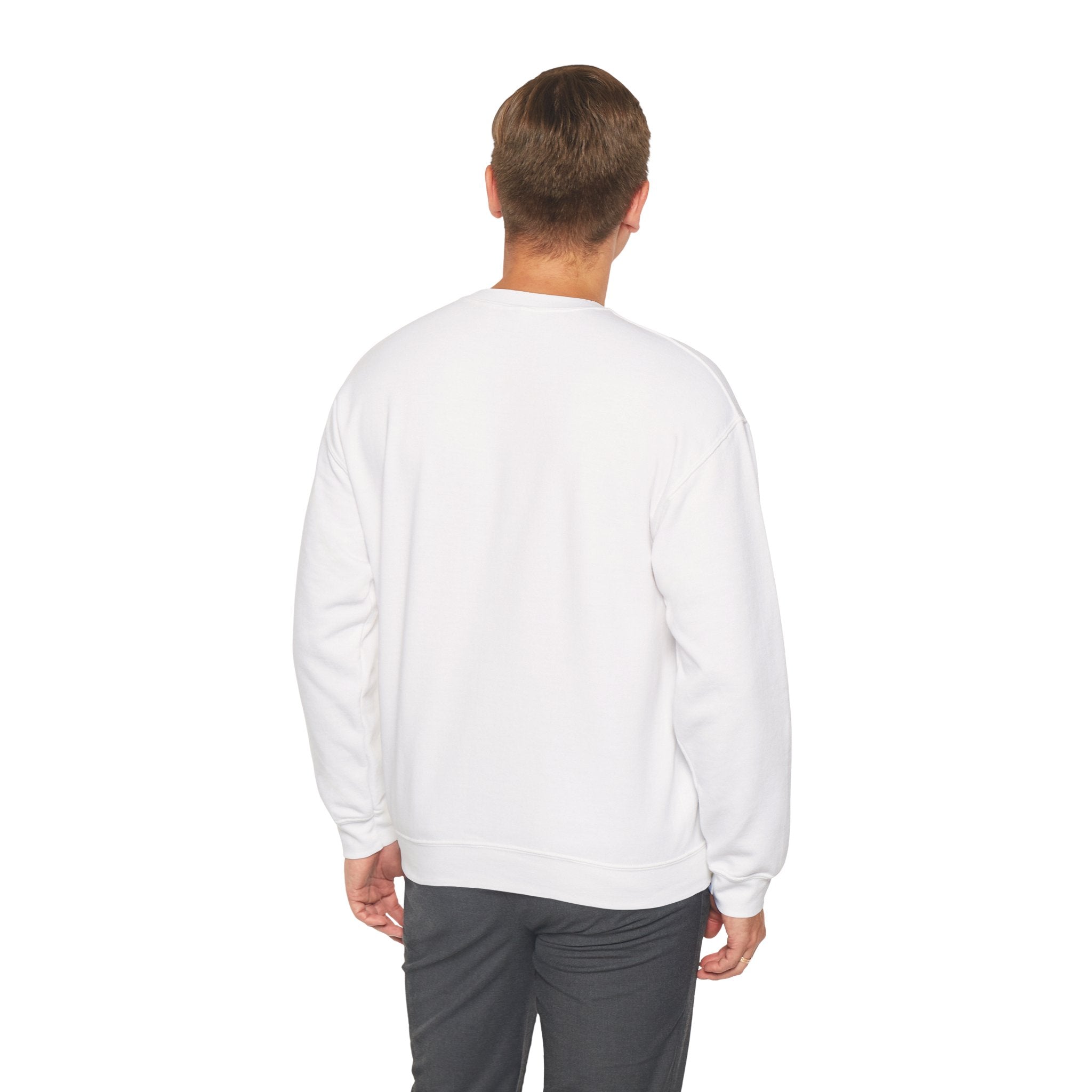 Classic White Crewneck Sweatshirt — Minimal Casual Pullover