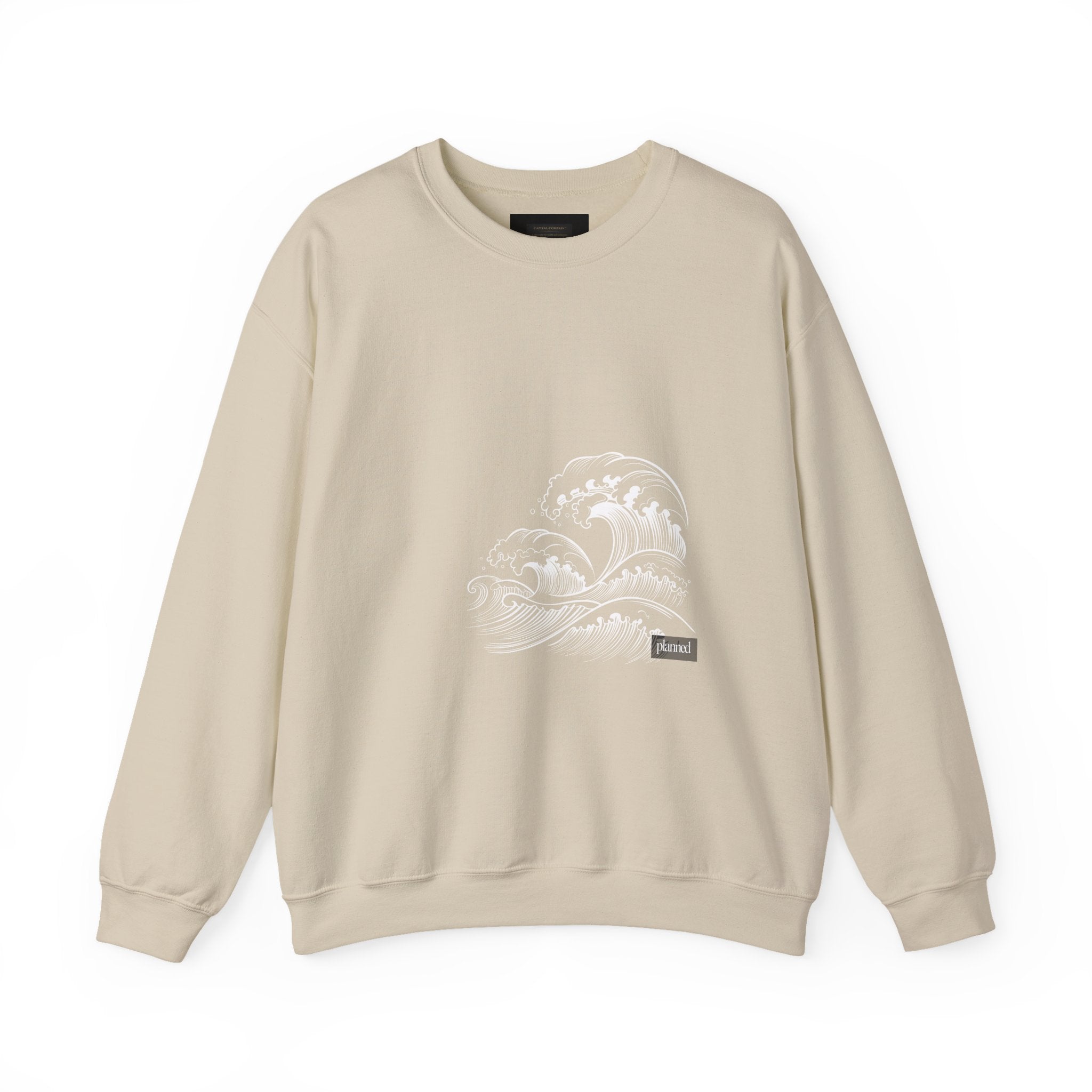 Classic White Crewneck Sweatshirt — Minimal Casual Pullover