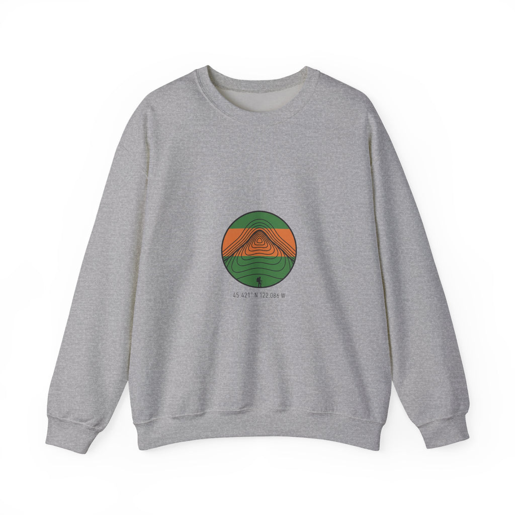 Topographic Contour Line Crewneck Sweatshirt | topo apparel, terrain print