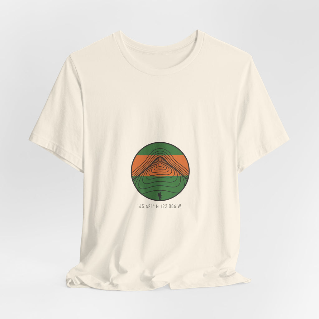 Topographic Contour Mountain Tee | topographic map print, contour line design