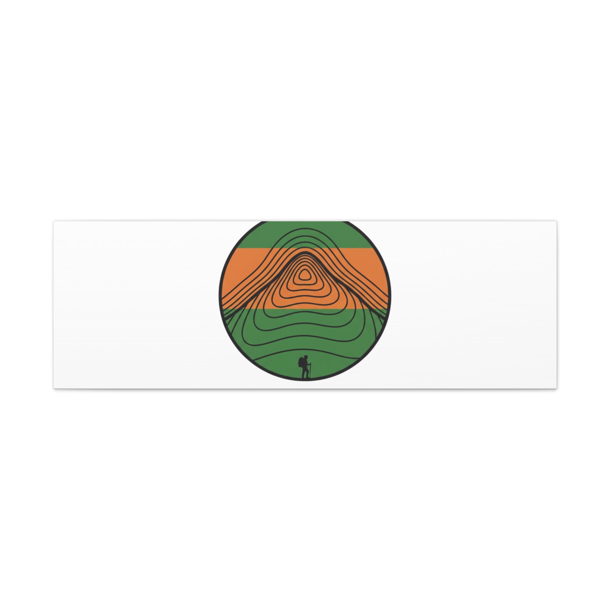 Topographic Contour Mountain Canvas | Topo Map Print, Terrain Wall Art