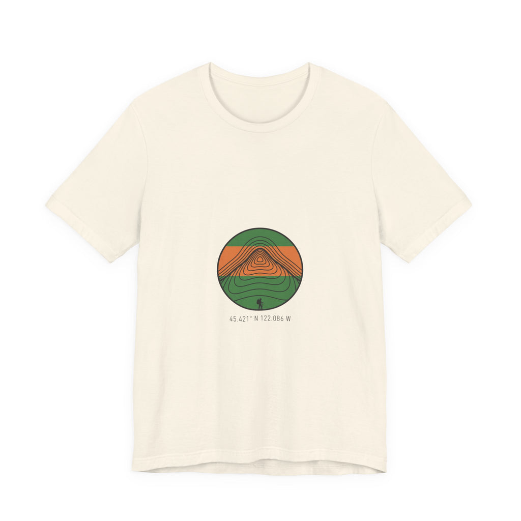 Topographic Contour Mountain Tee | topographic map print, contour line design