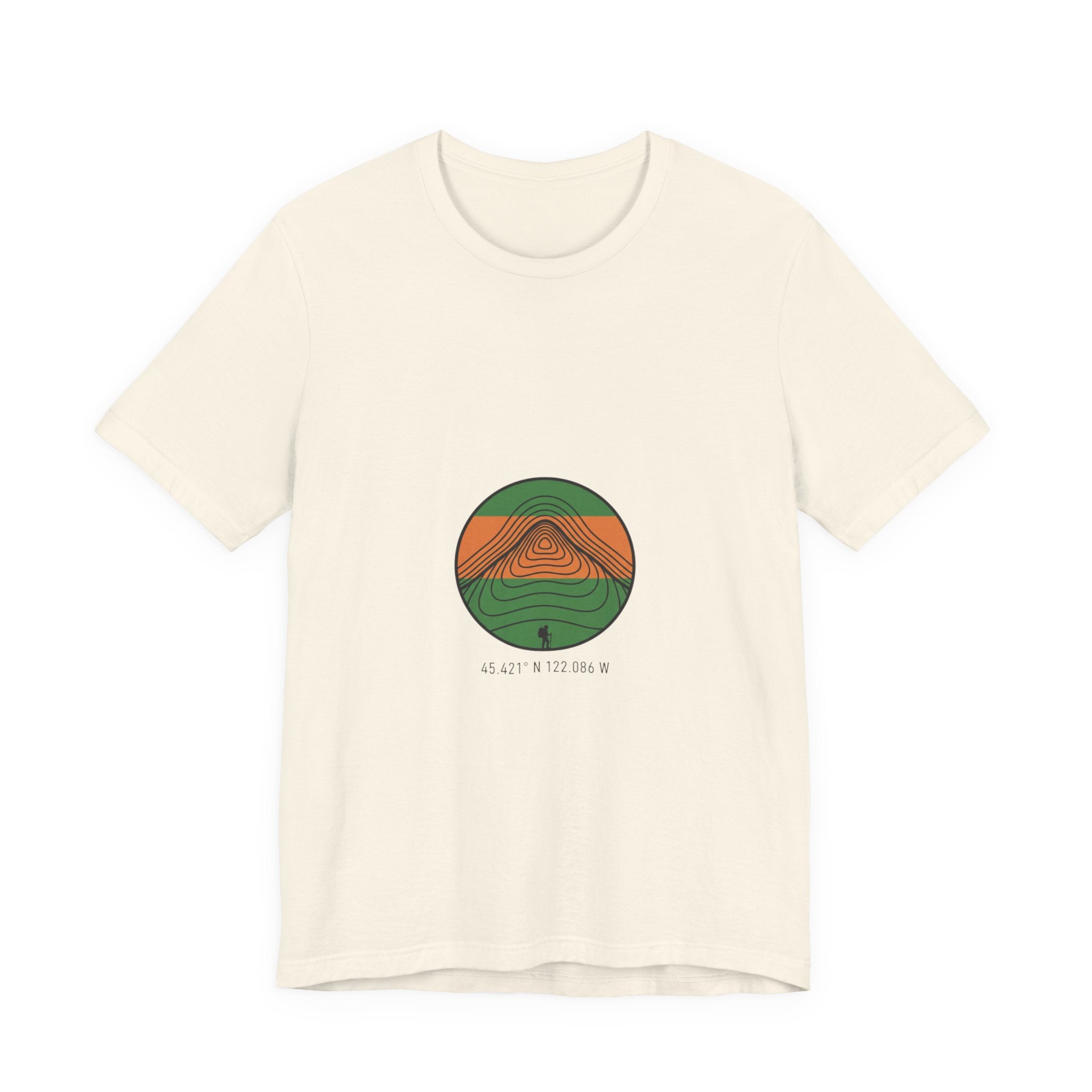 Topographic Contour Mountain Tee | topographic map print, contour line design