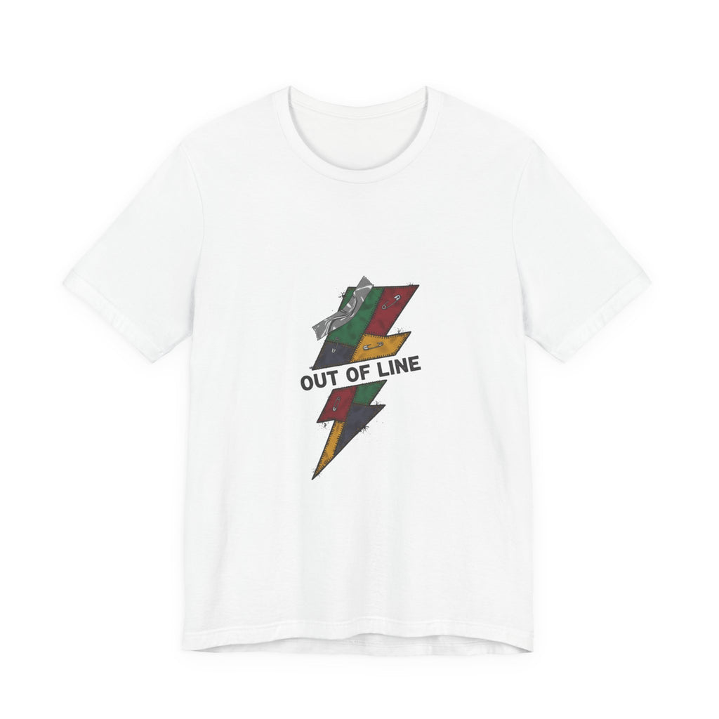 Out of Line Lightning Bolt Tee | grunge shirt, plaid comeback