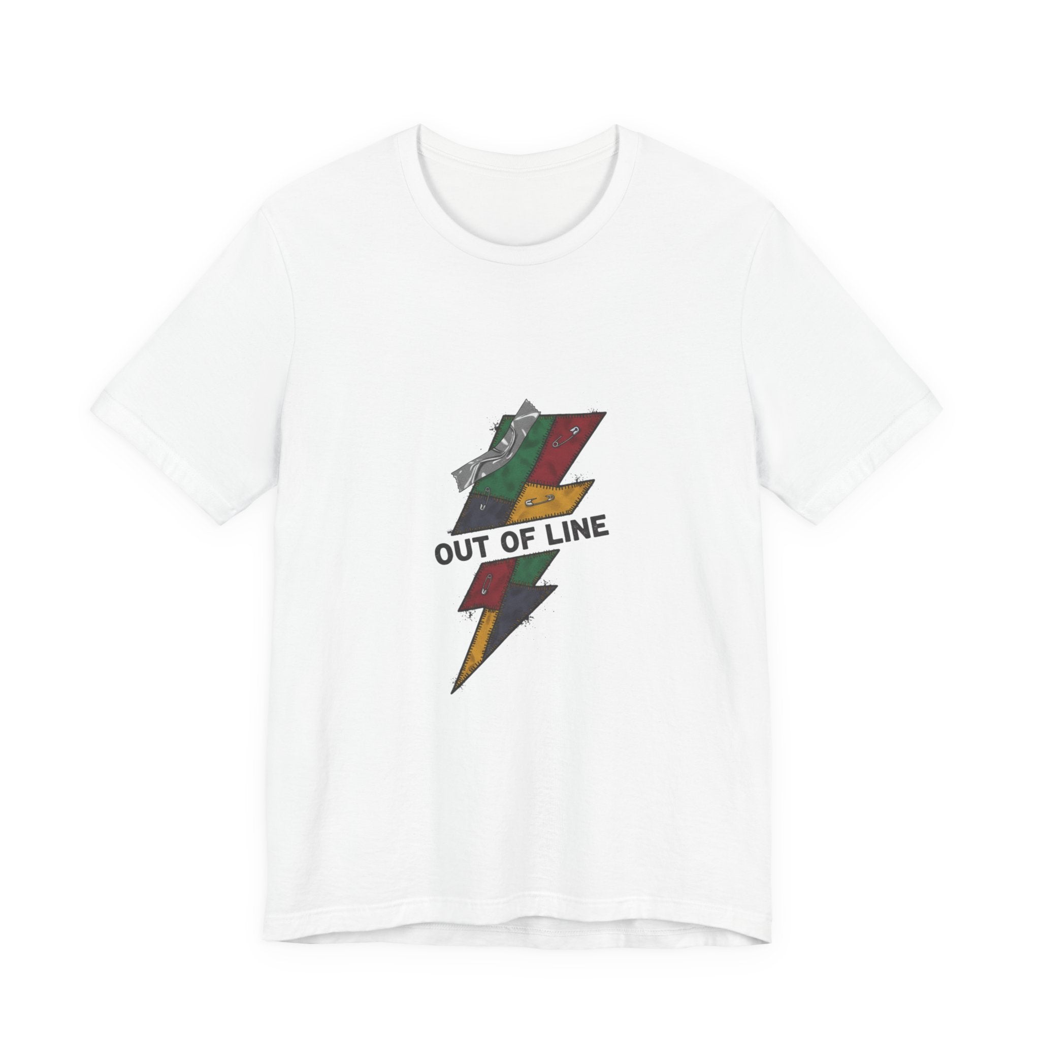 Out of Line Lightning Bolt Tee | grunge shirt, plaid comeback