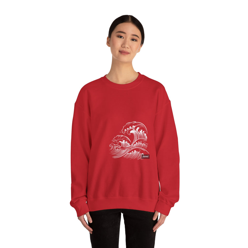 Classic White Crewneck Sweatshirt — Minimal Casual Pullover