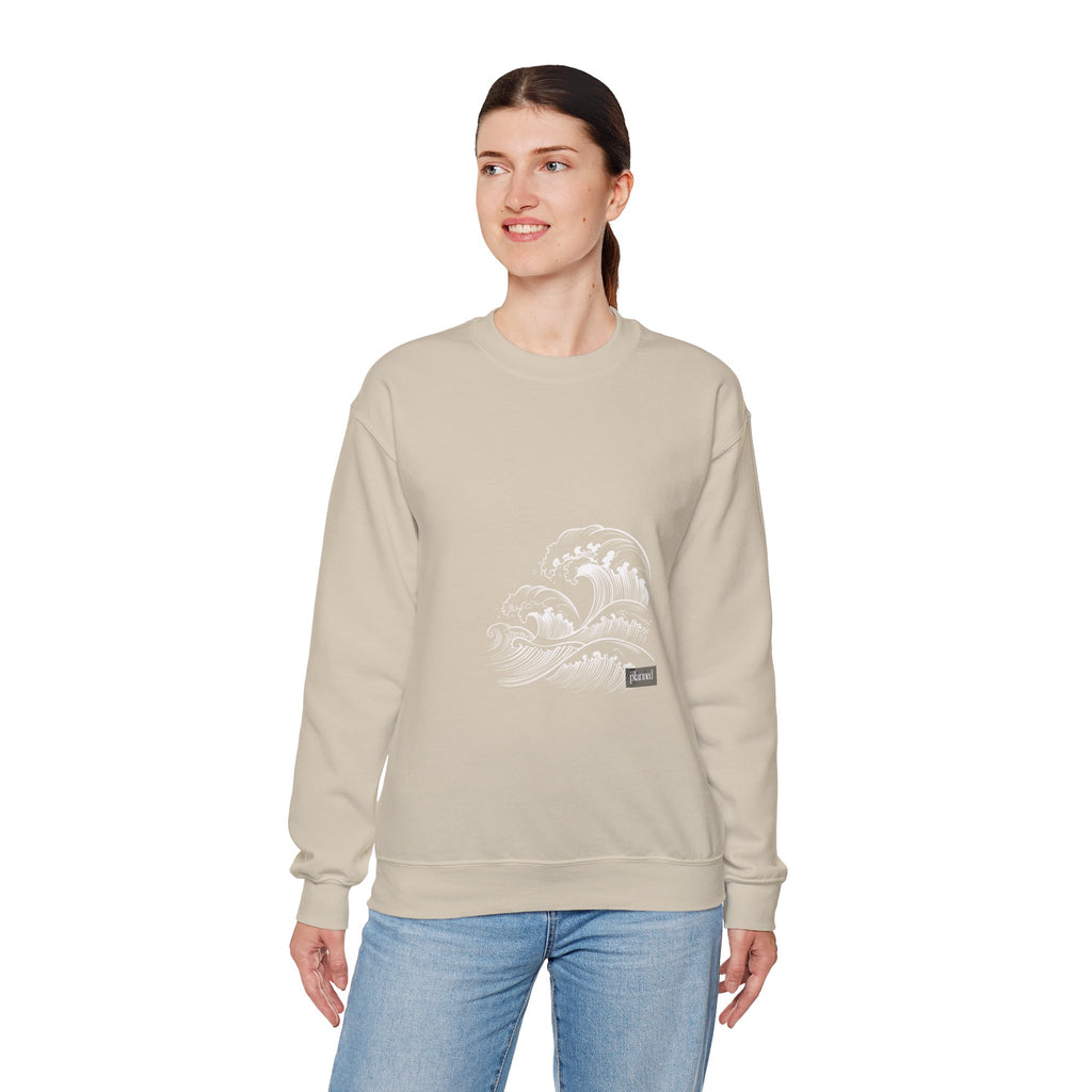 Classic White Crewneck Sweatshirt — Minimal Casual Pullover