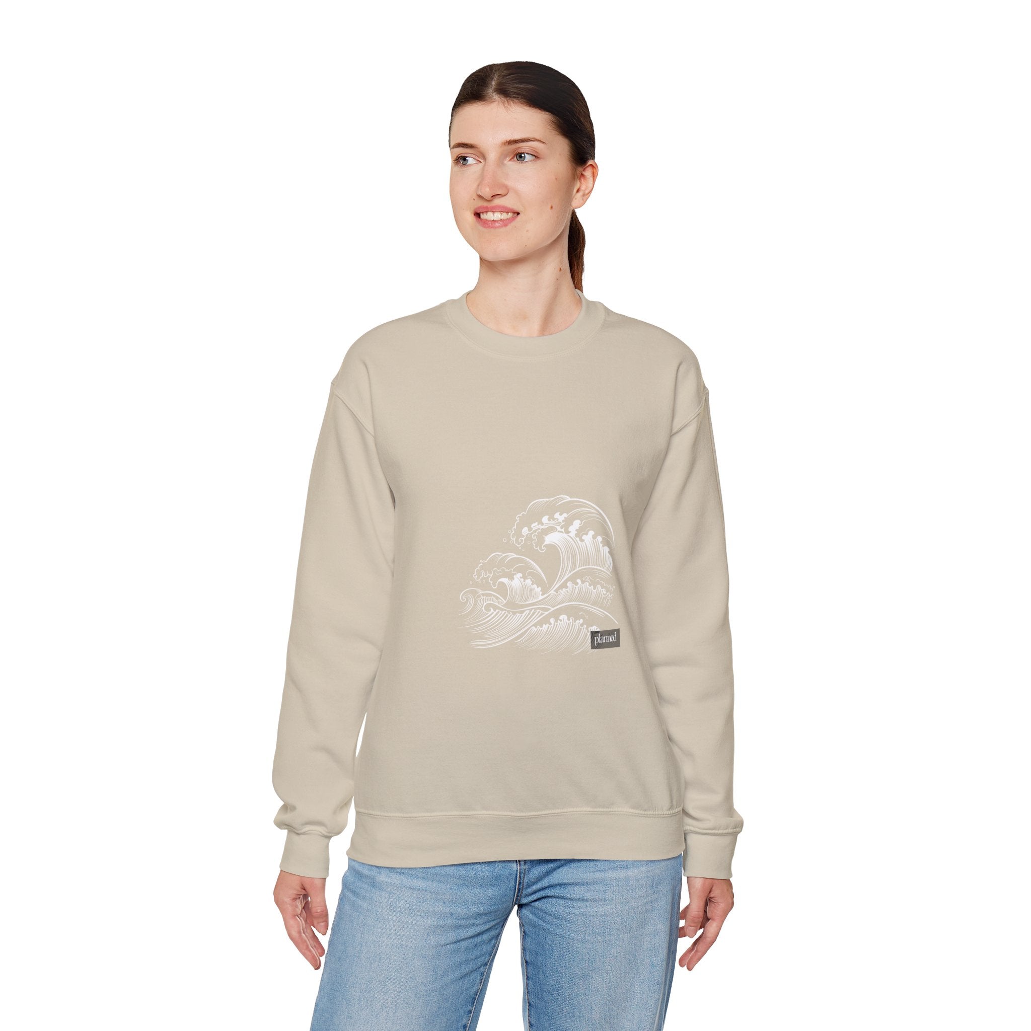 Classic White Crewneck Sweatshirt — Minimal Casual Pullover