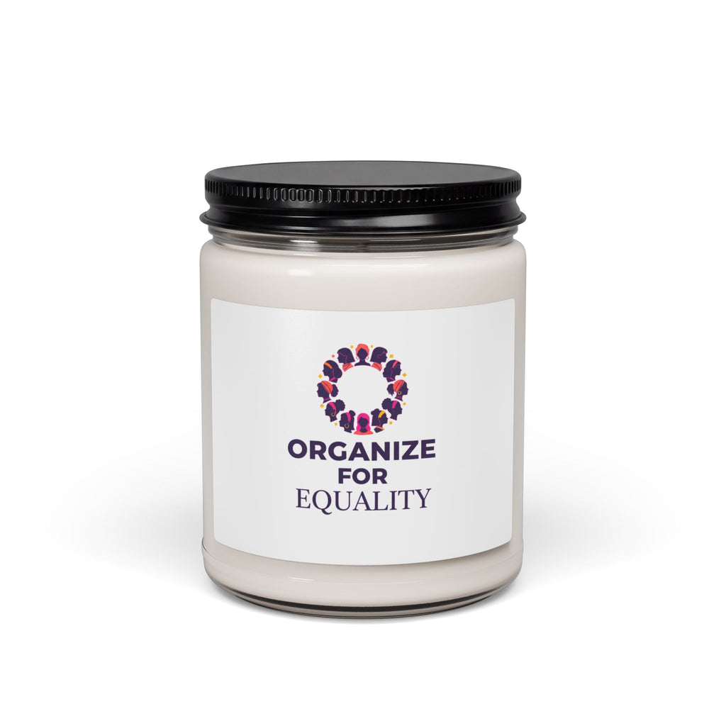Organize for Equality Candle | IWD feminist slogan soy candle