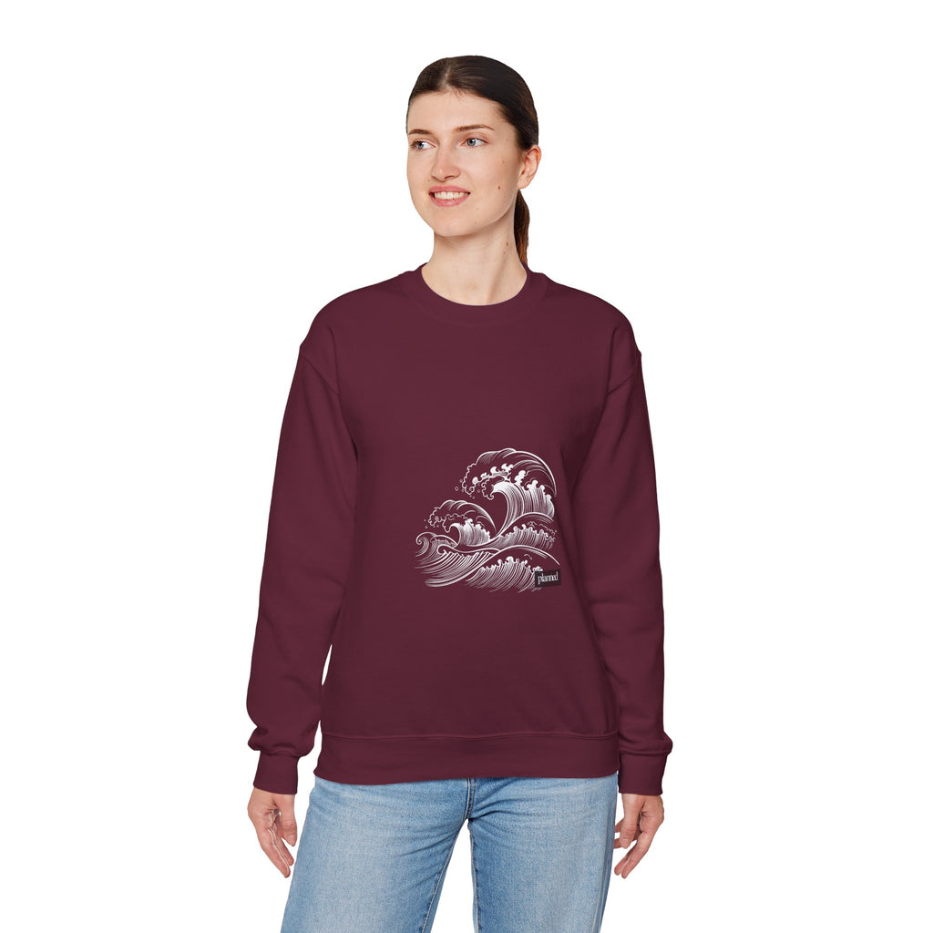 Classic White Crewneck Sweatshirt — Minimal Casual Pullover