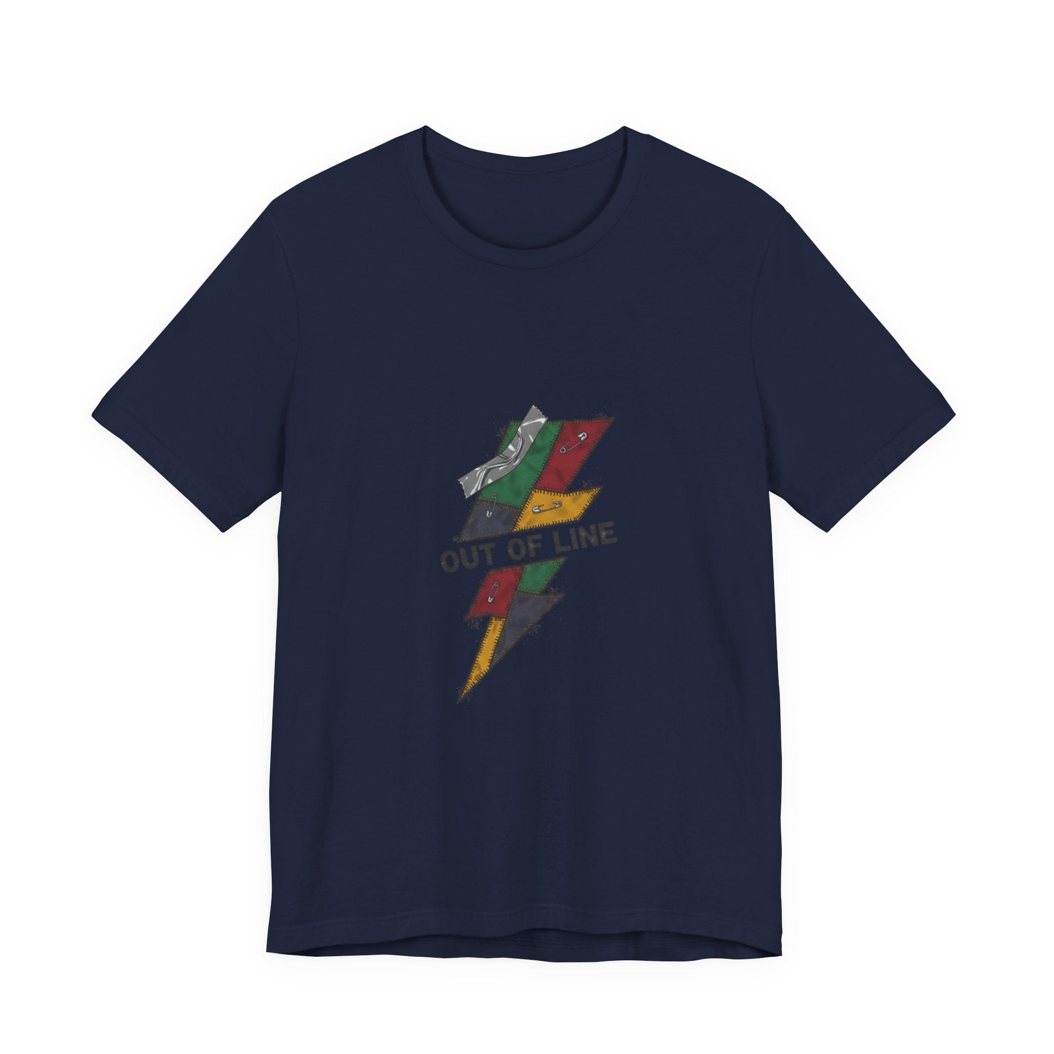 Out of Line Lightning Bolt Tee | grunge shirt, plaid comeback