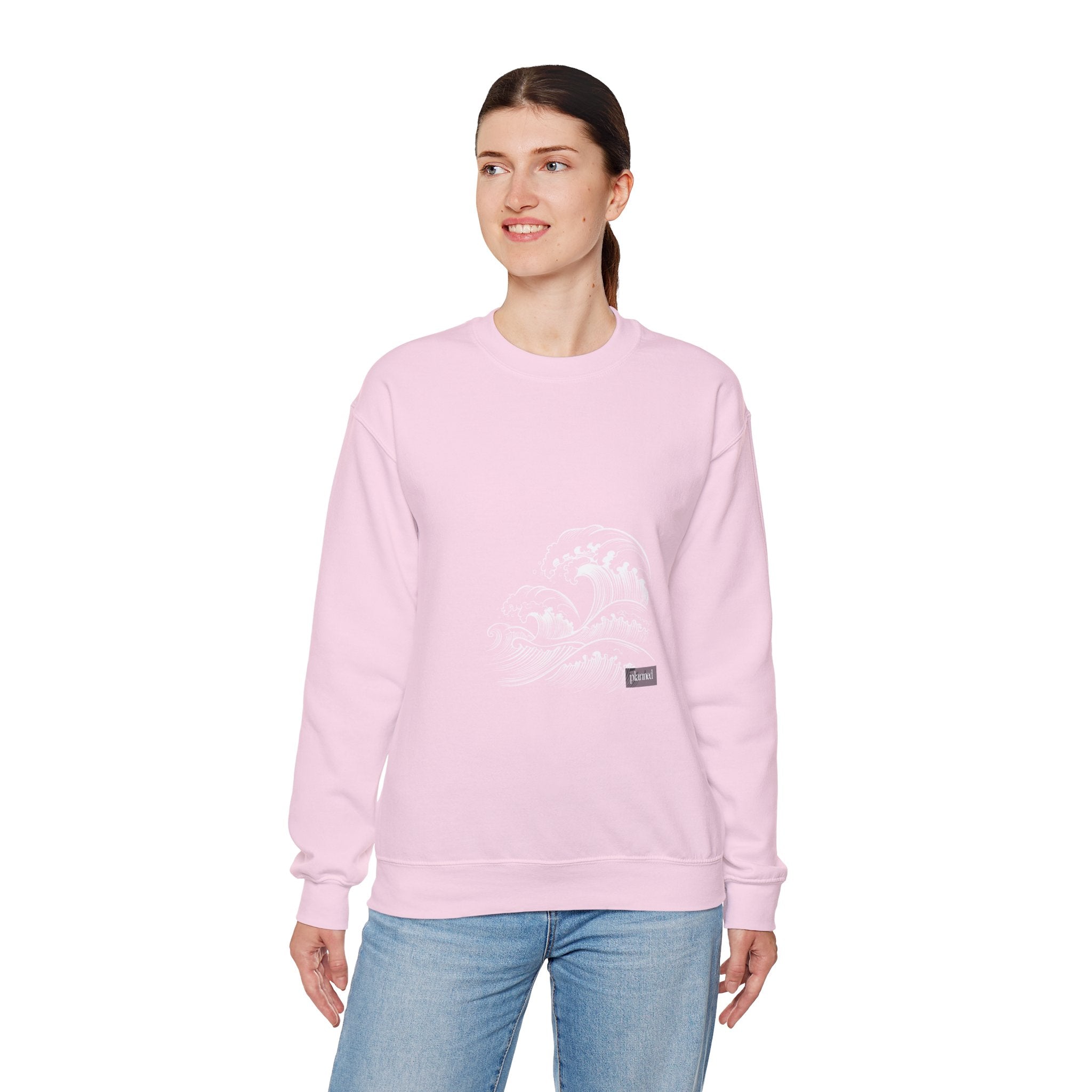 Classic White Crewneck Sweatshirt — Minimal Casual Pullover