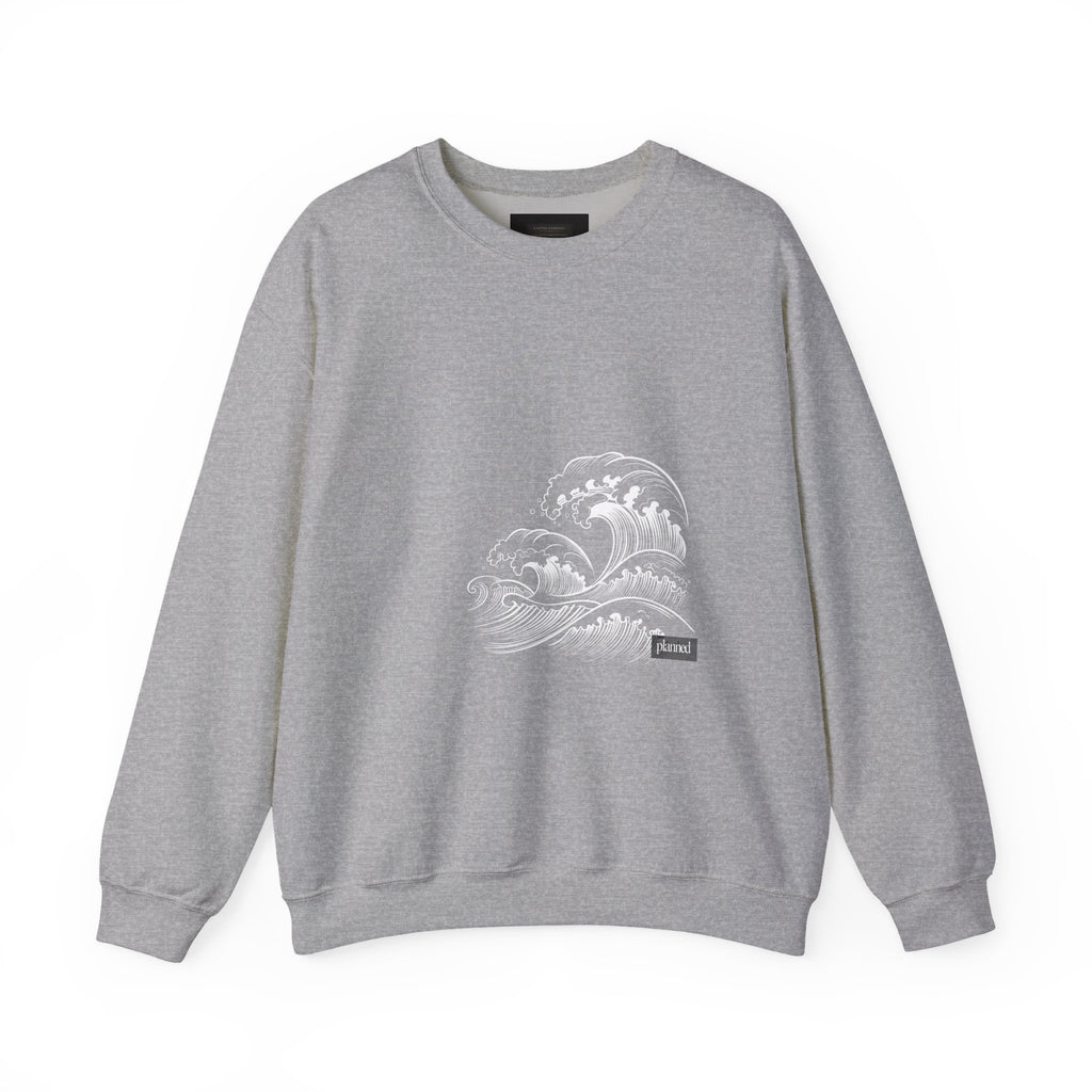 Classic White Crewneck Sweatshirt — Minimal Casual Pullover